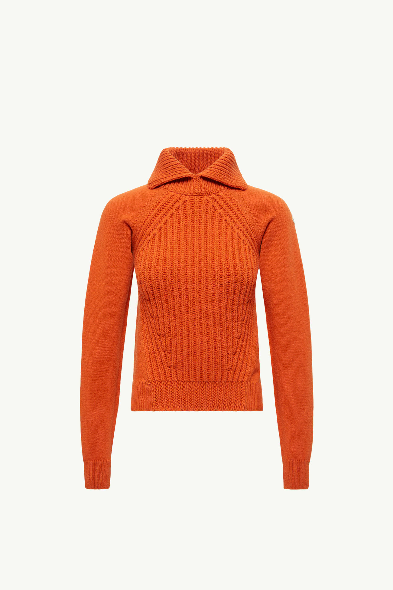 Maglione a collo alto in lana e cashmere Donna Arancione Moncler 2