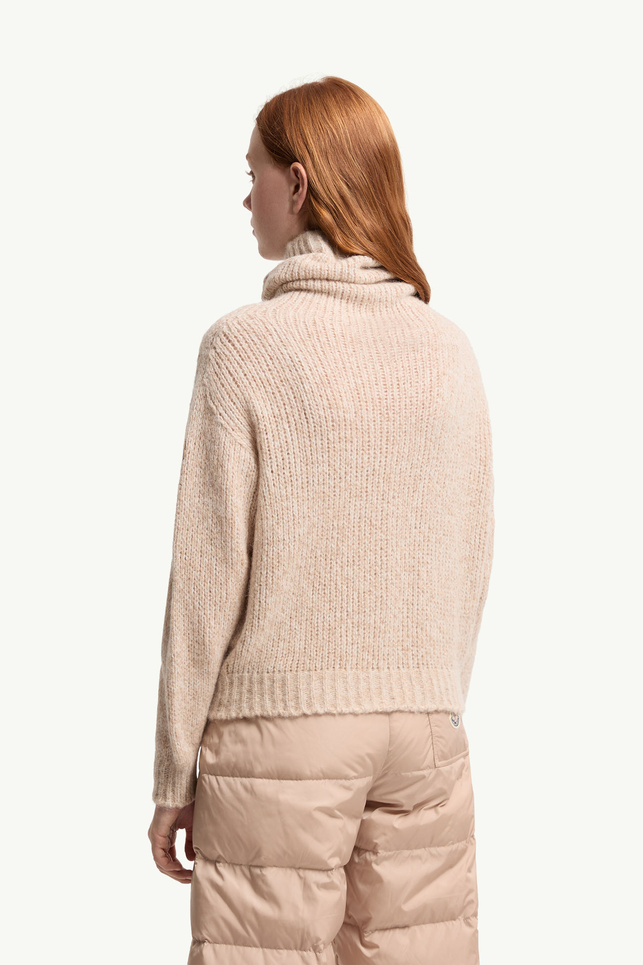 Pull à col roulé en alpaga mélangé Femmes Beige Moncler 4