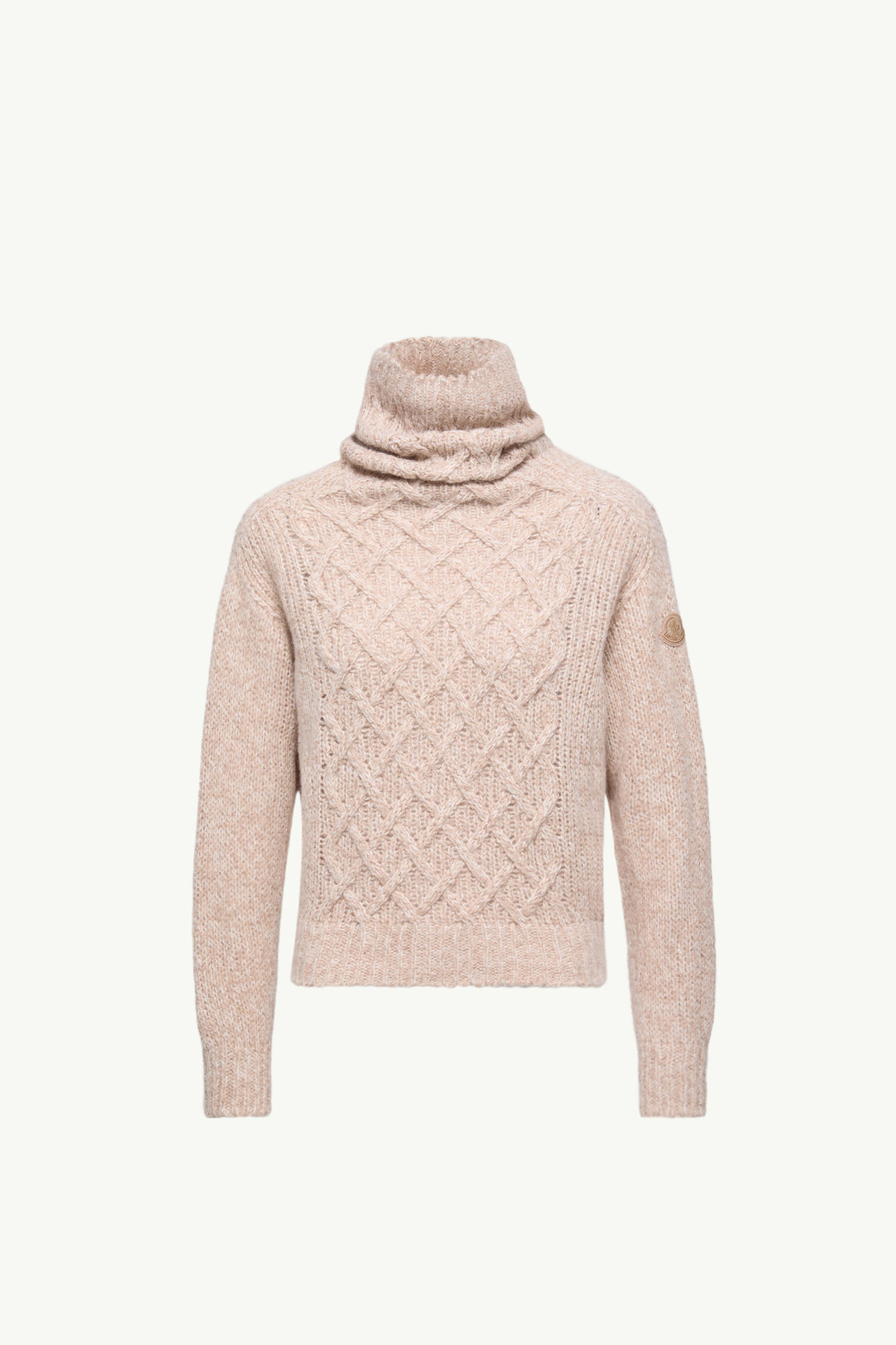 Maglione dolcevita in misto alpaca Donna Beige Moncler 2
