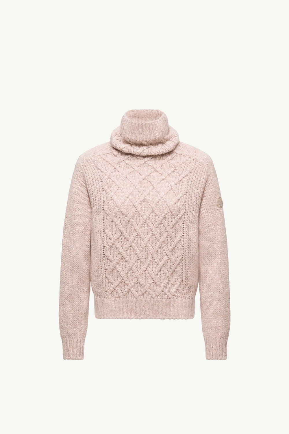 Alpaca Blend Polo Neck Jumper Women Rose Pink Moncler 2