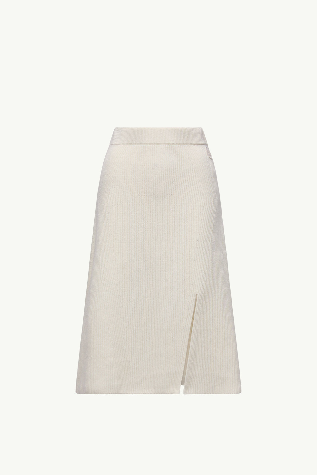 Jupe midi en laine et cachemire Femmes Blanc Moncler 2