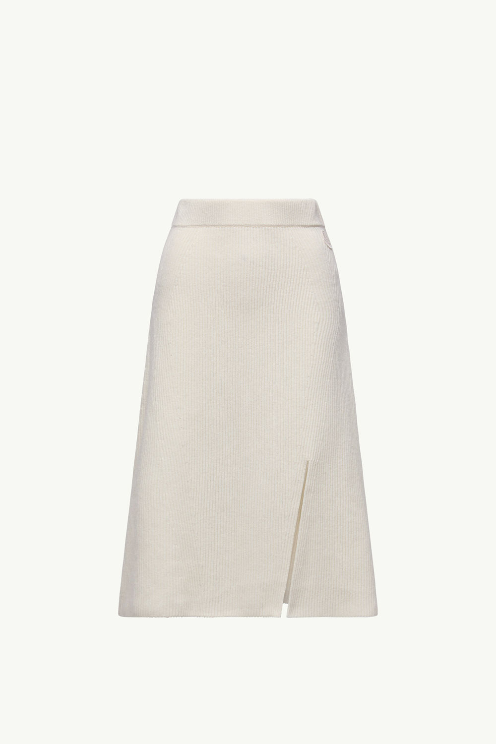 Wool & Cashmere Midi Skirt Women White Moncler 2