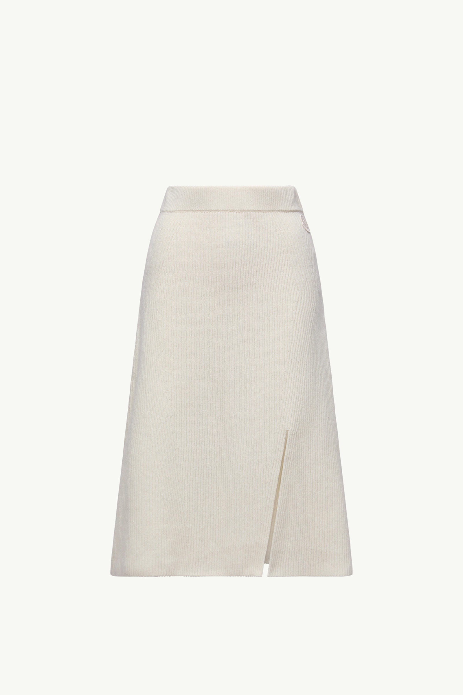 Wool & Cashmere Midi Skirt Women White Moncler 2
