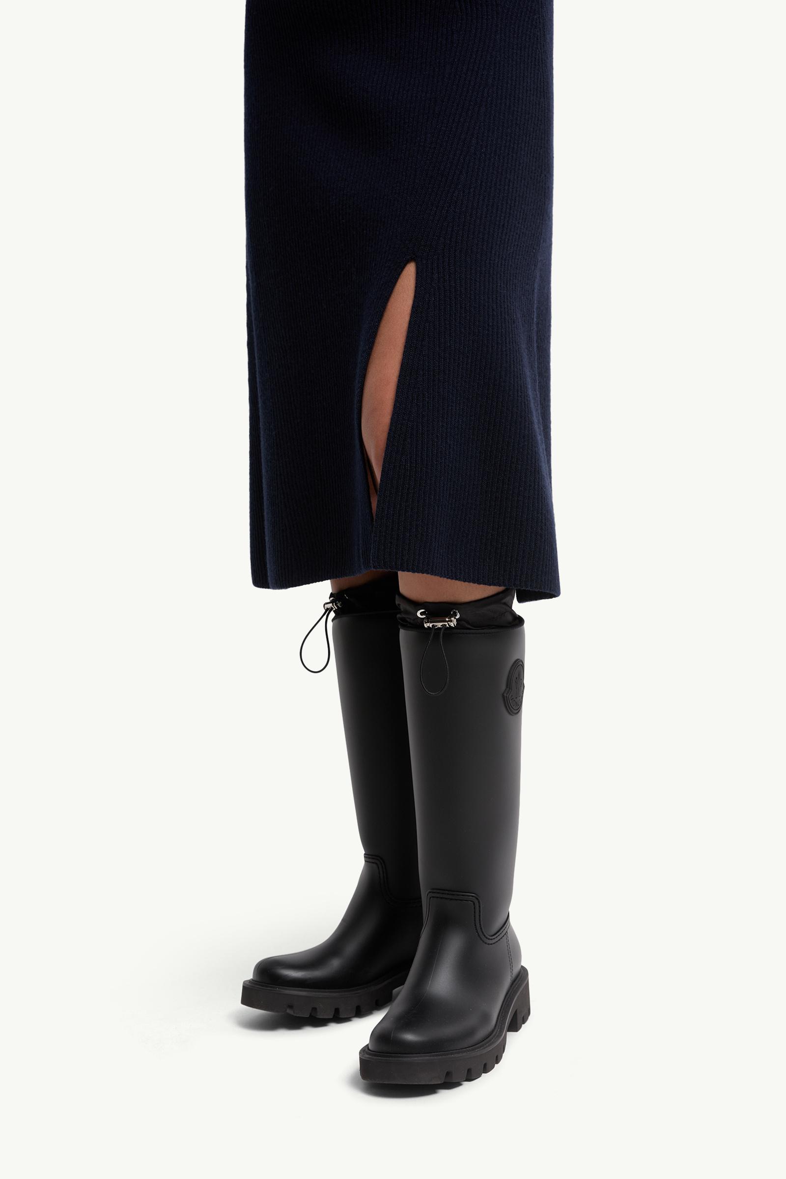 Wool & Cashmere Midi Skirt Women Dark Blue Moncler 1