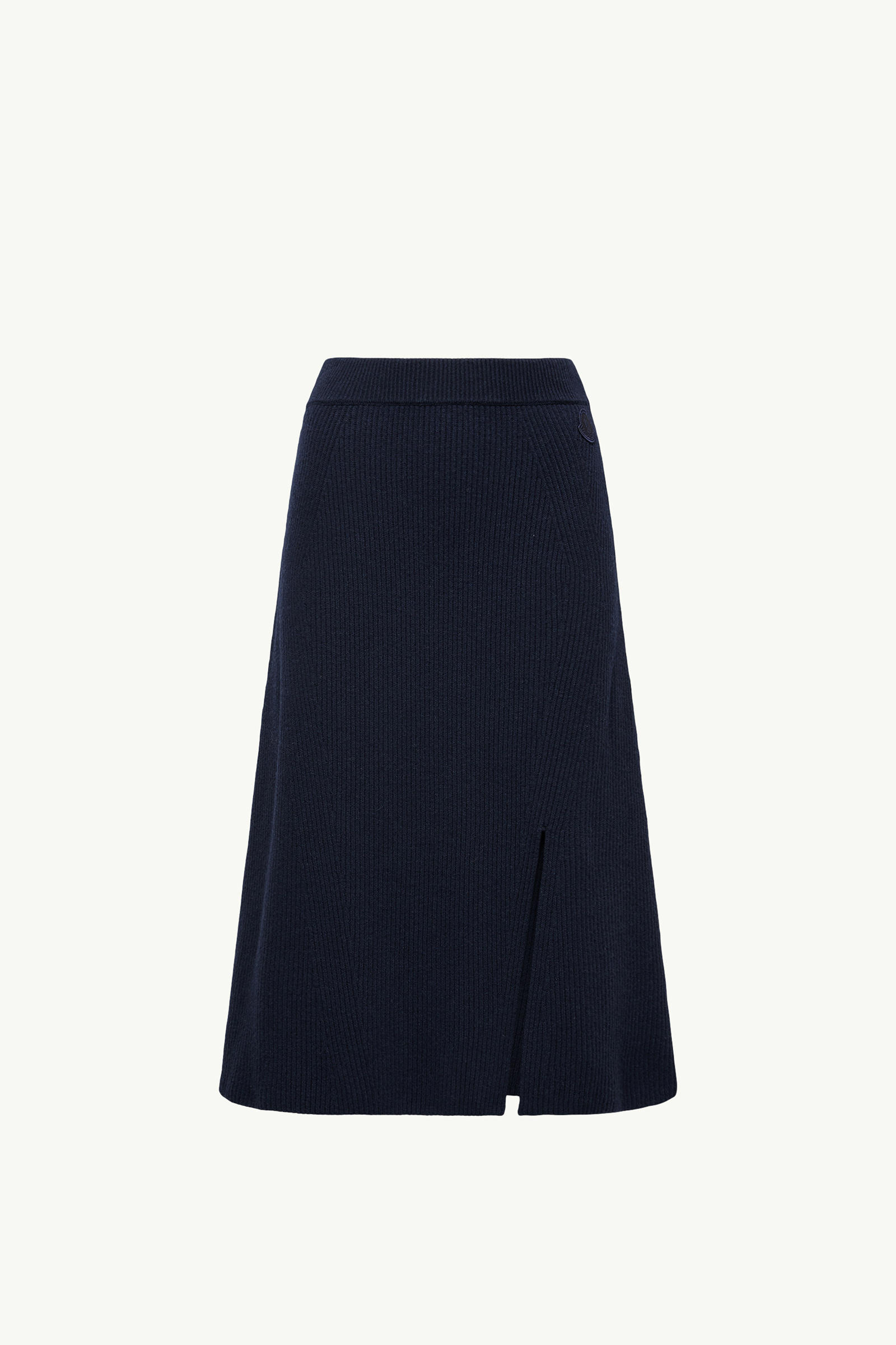 Wool & Cashmere Midi Skirt Women Dark Blue Moncler 2