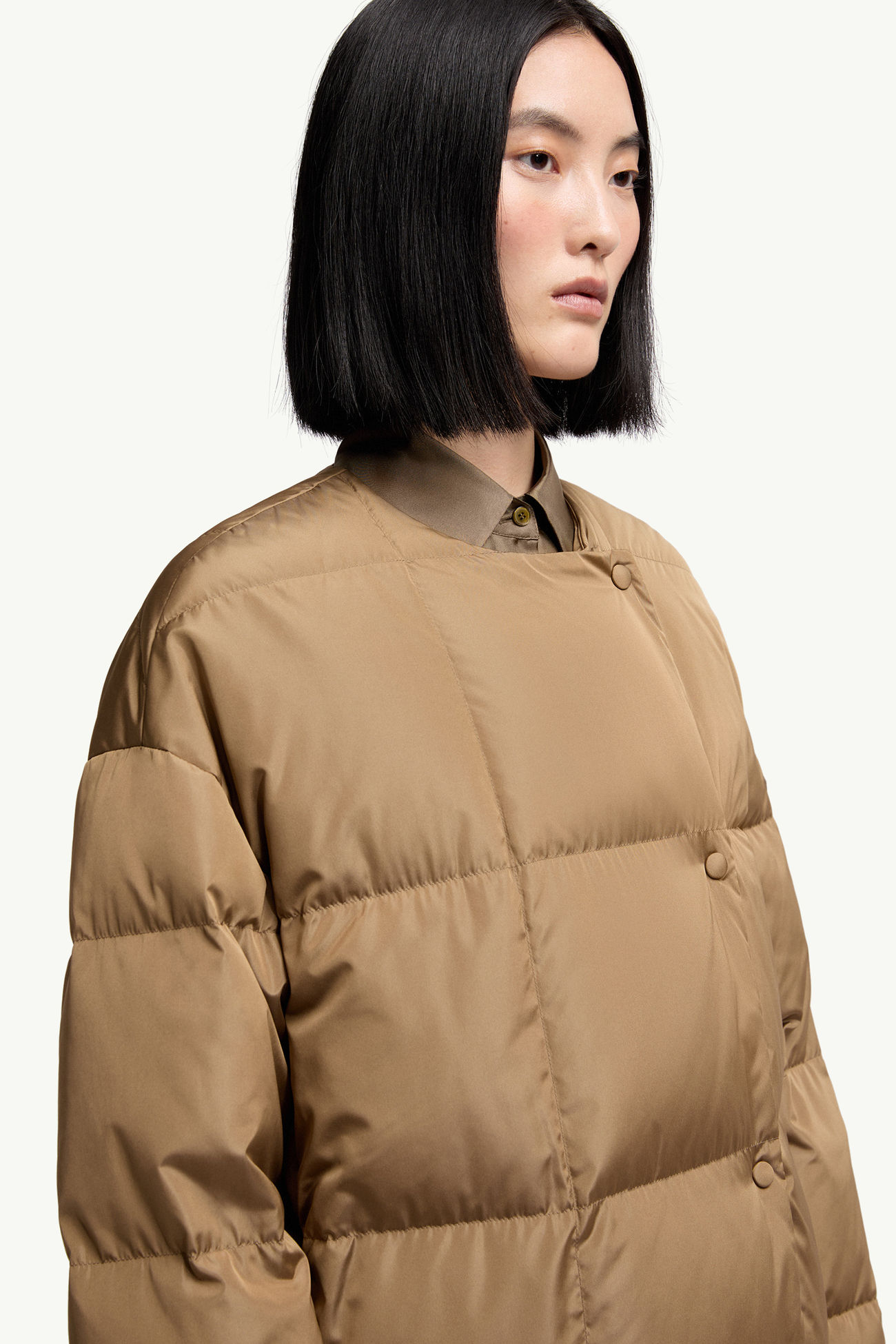 Moncler + 邱昊Gaoya長身羽絨外套 女士 淺啡色 Moncler 5