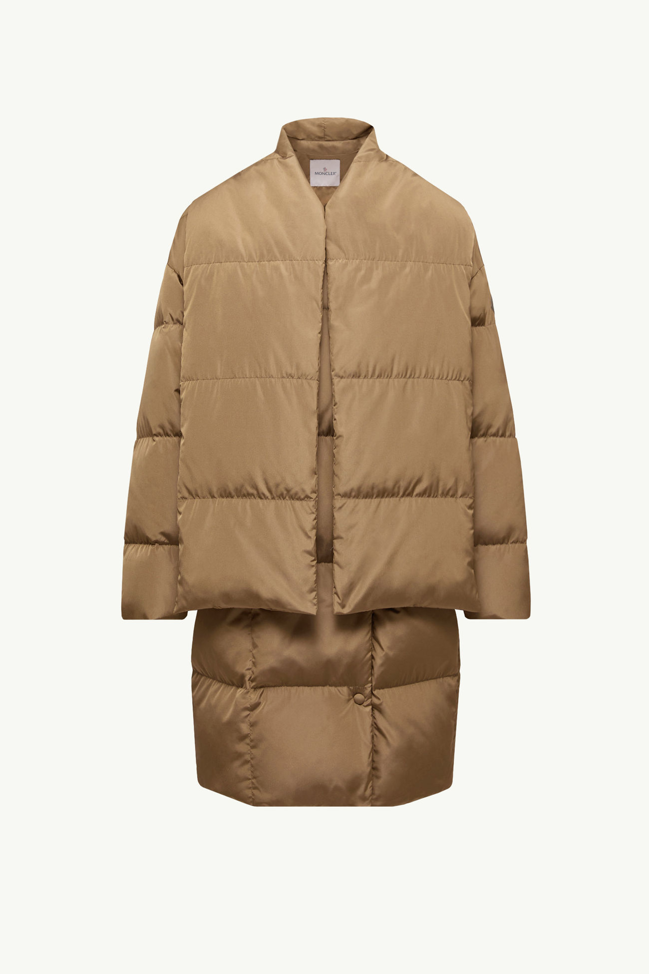 Plumífero largo Moncler + Qiu Hao Gaoya Mujer Marrón claro Moncler 2