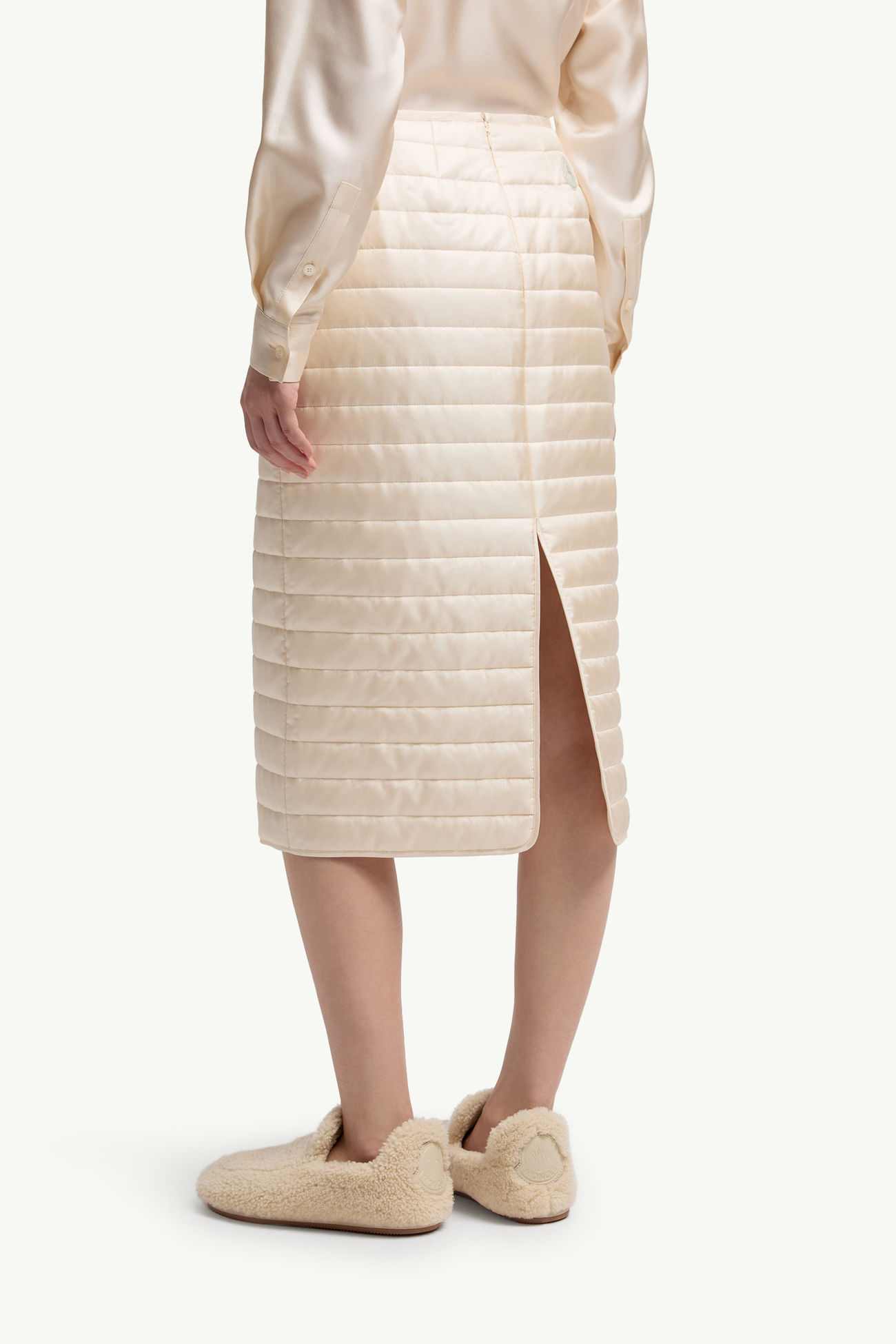 Moncler + Qiu Hao女士加衬中长半身裙 女士 象牙白 Moncler 4