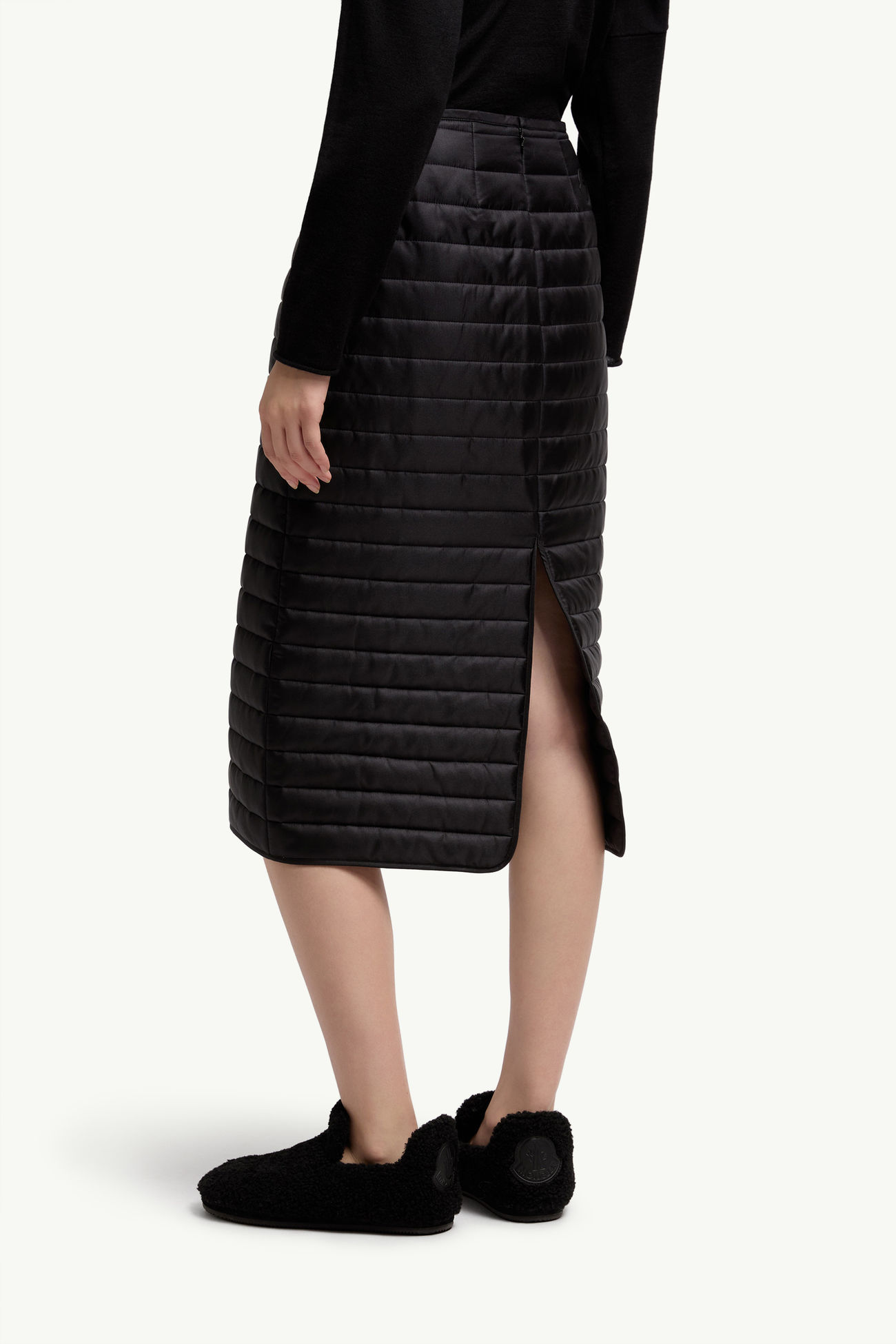 Moncler + Qiu Hao gepolsterter Midirock Damen Schwarz Moncler 4