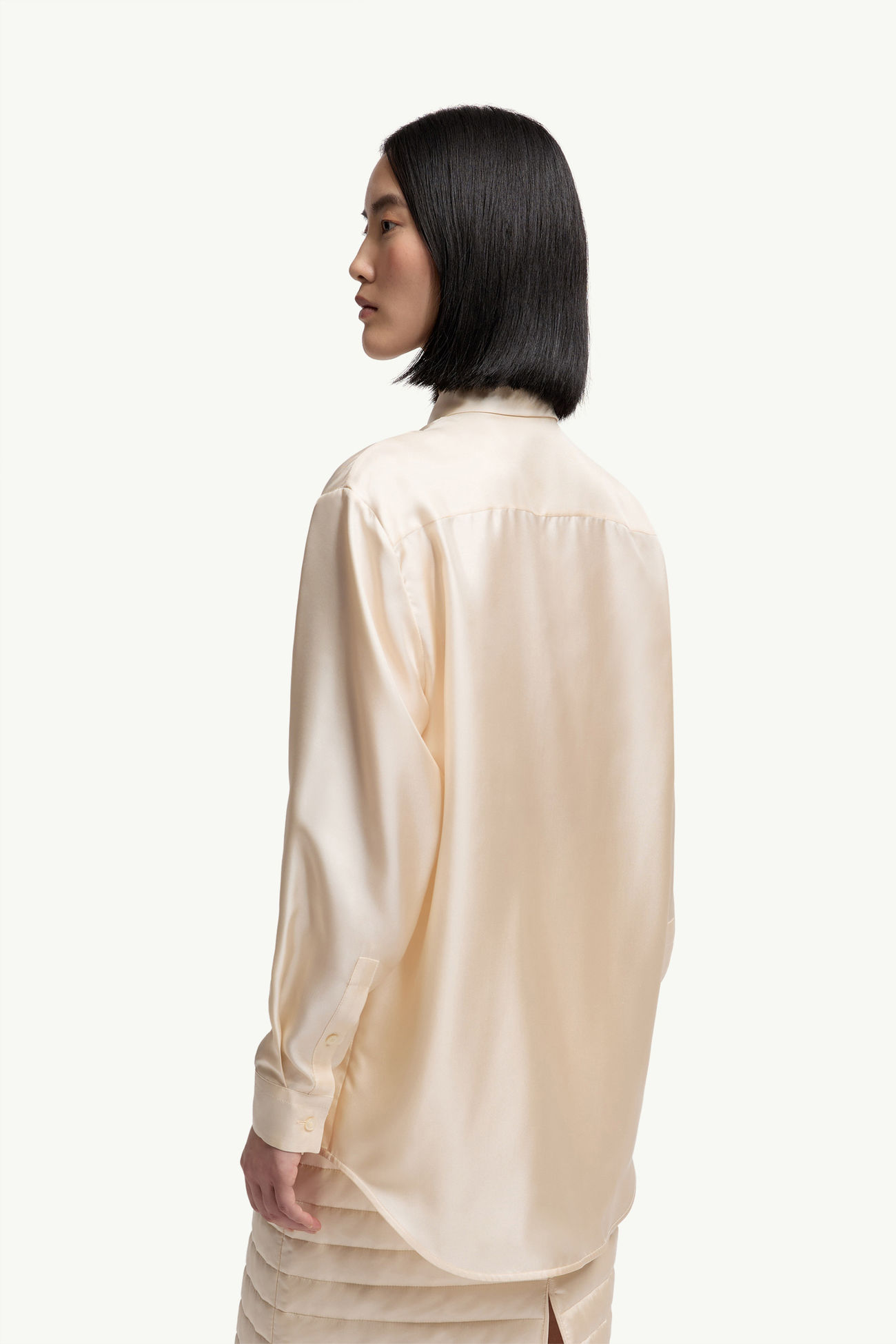 Moncler + Qiu Hao Langarmshirt Damen Weiß-Elfenbein Moncler 4