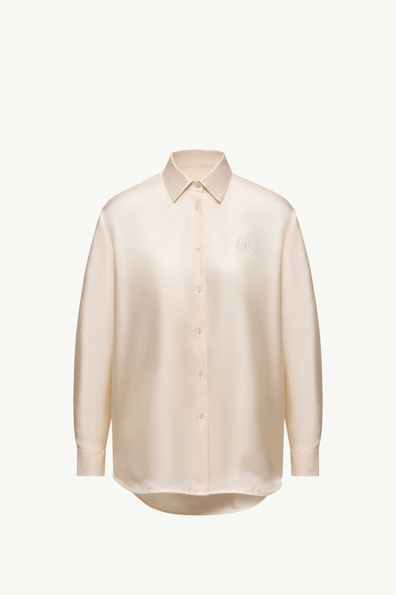 Chemise Ă manches longues Moncler + Qiu Hao Femmes Blanc Ivoire Moncler 2