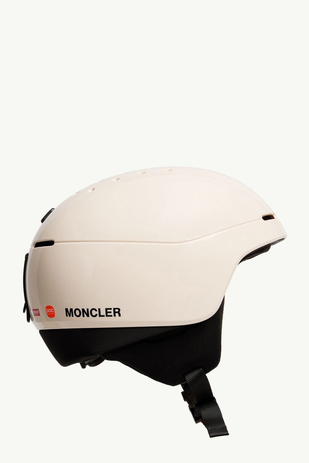 Logo Ski Helmet White Ivory Moncler 2