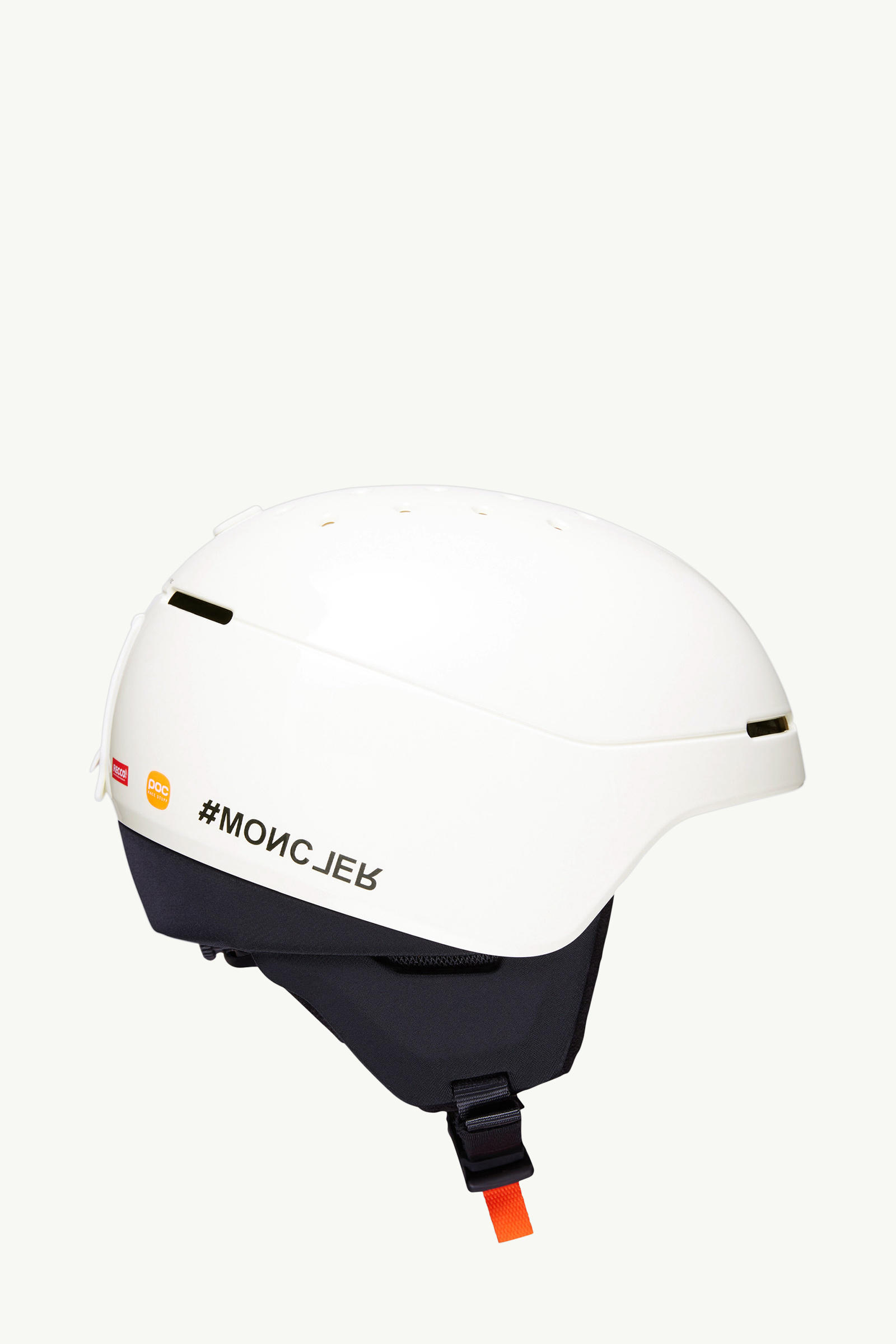 Logo Ski Helmet White Ivory Moncler 2
