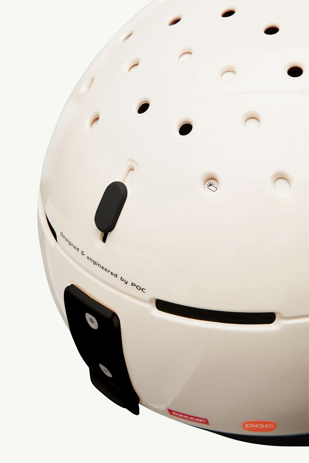 Logo Ski Helmet White Ivory Moncler 4