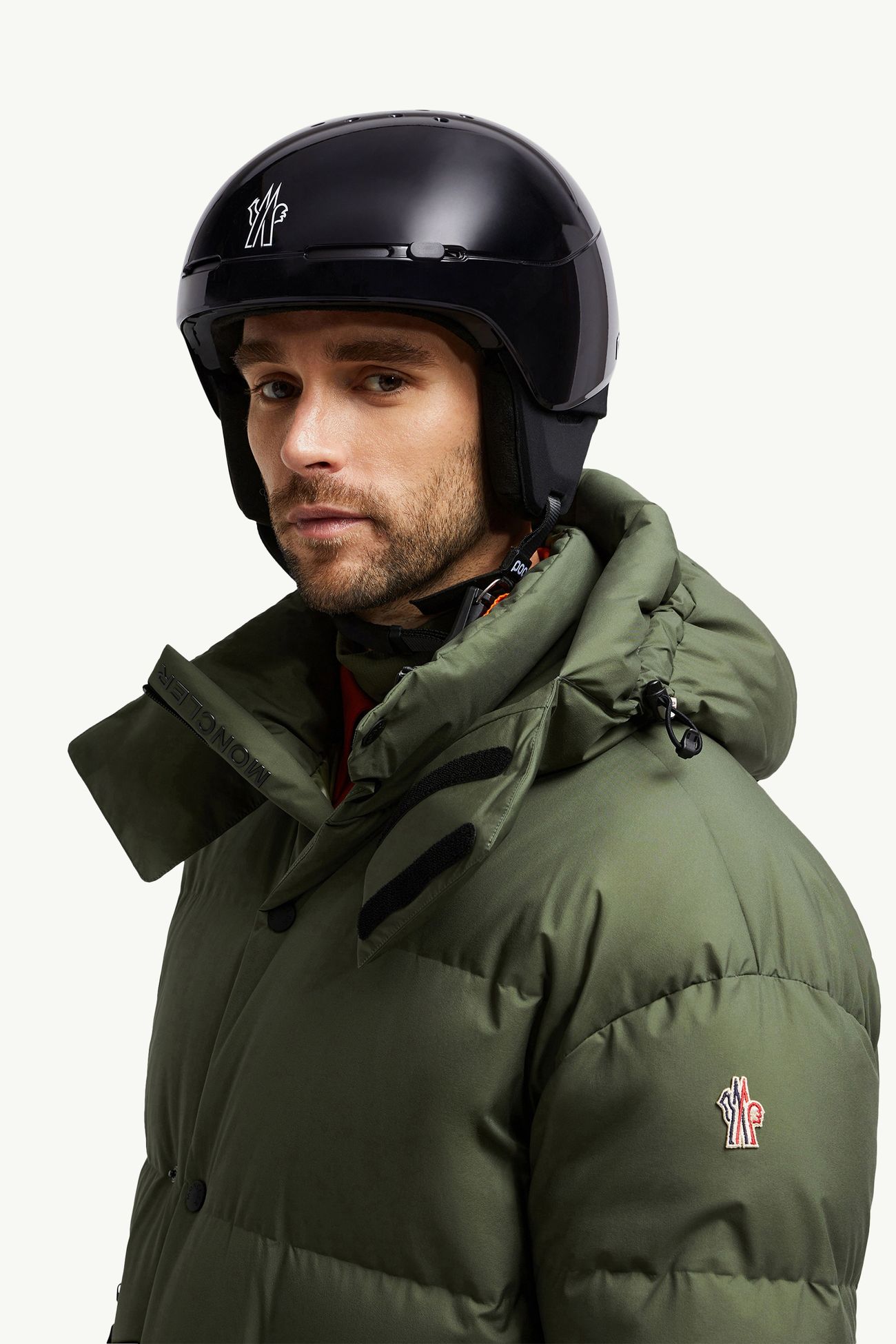 Casque de ski à logo Mixte Noir Moncler 1