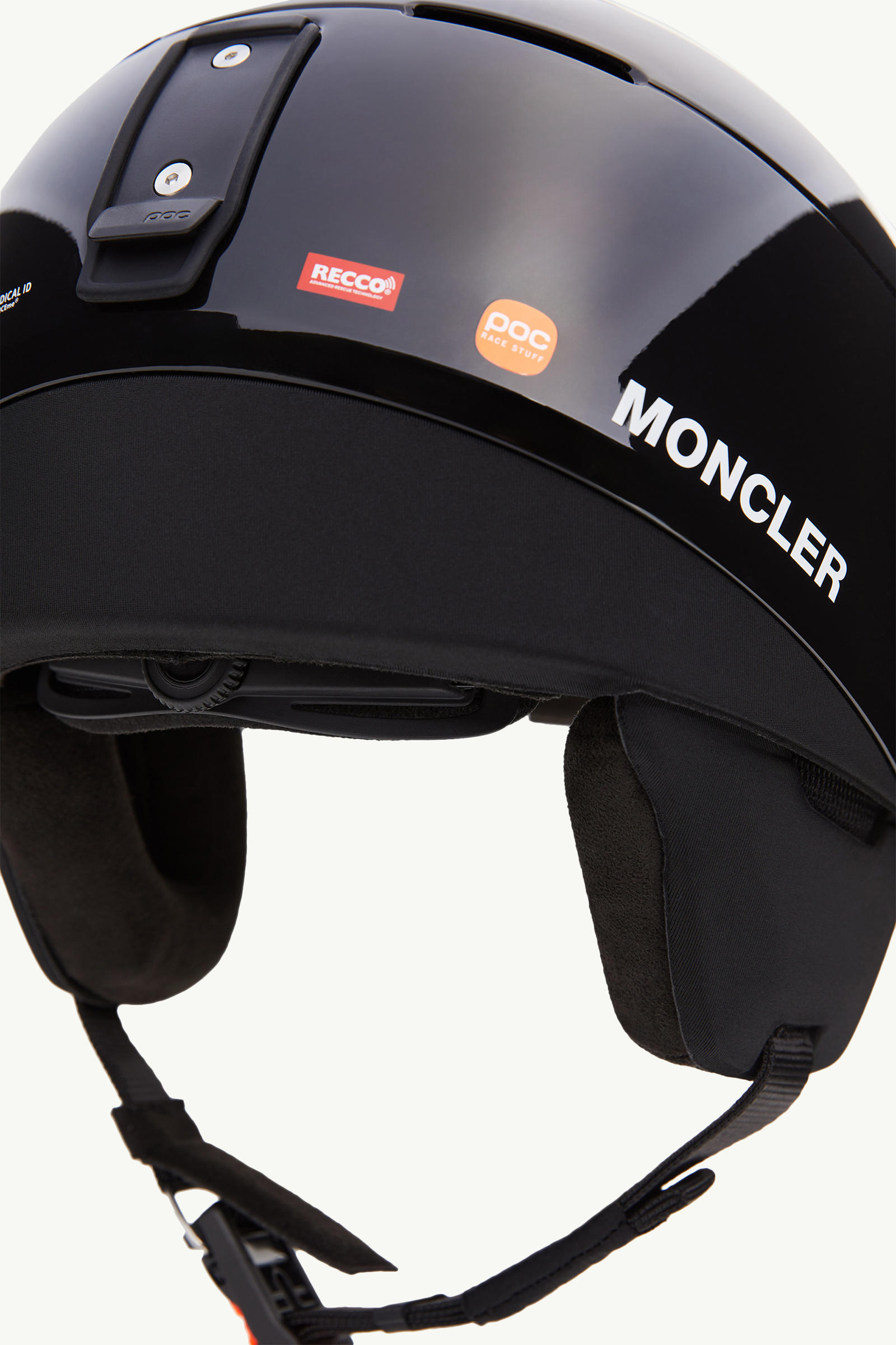 Casco de esquí con logotipo Negro Moncler 3