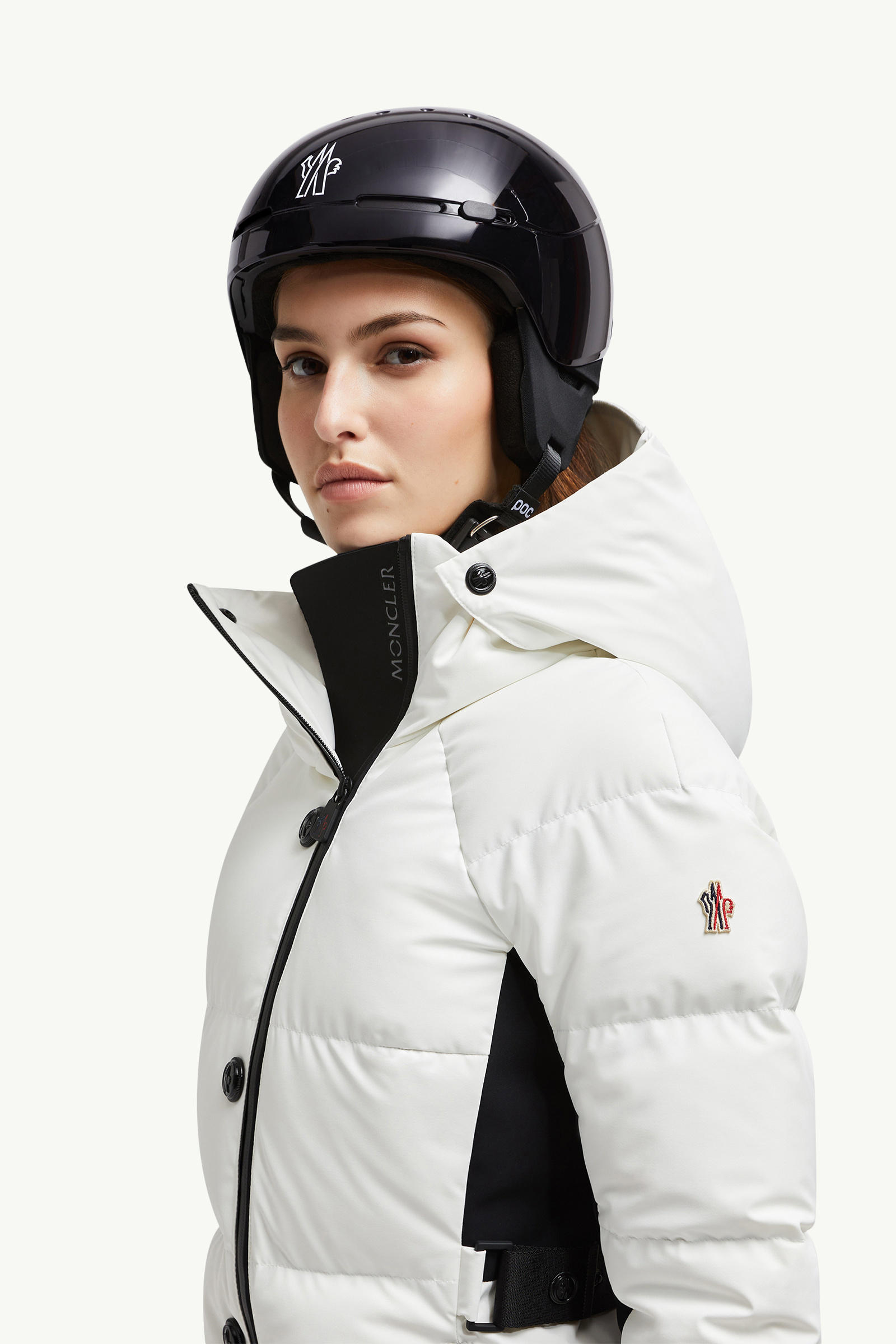 Logo Ski Helmet Black Moncler 7