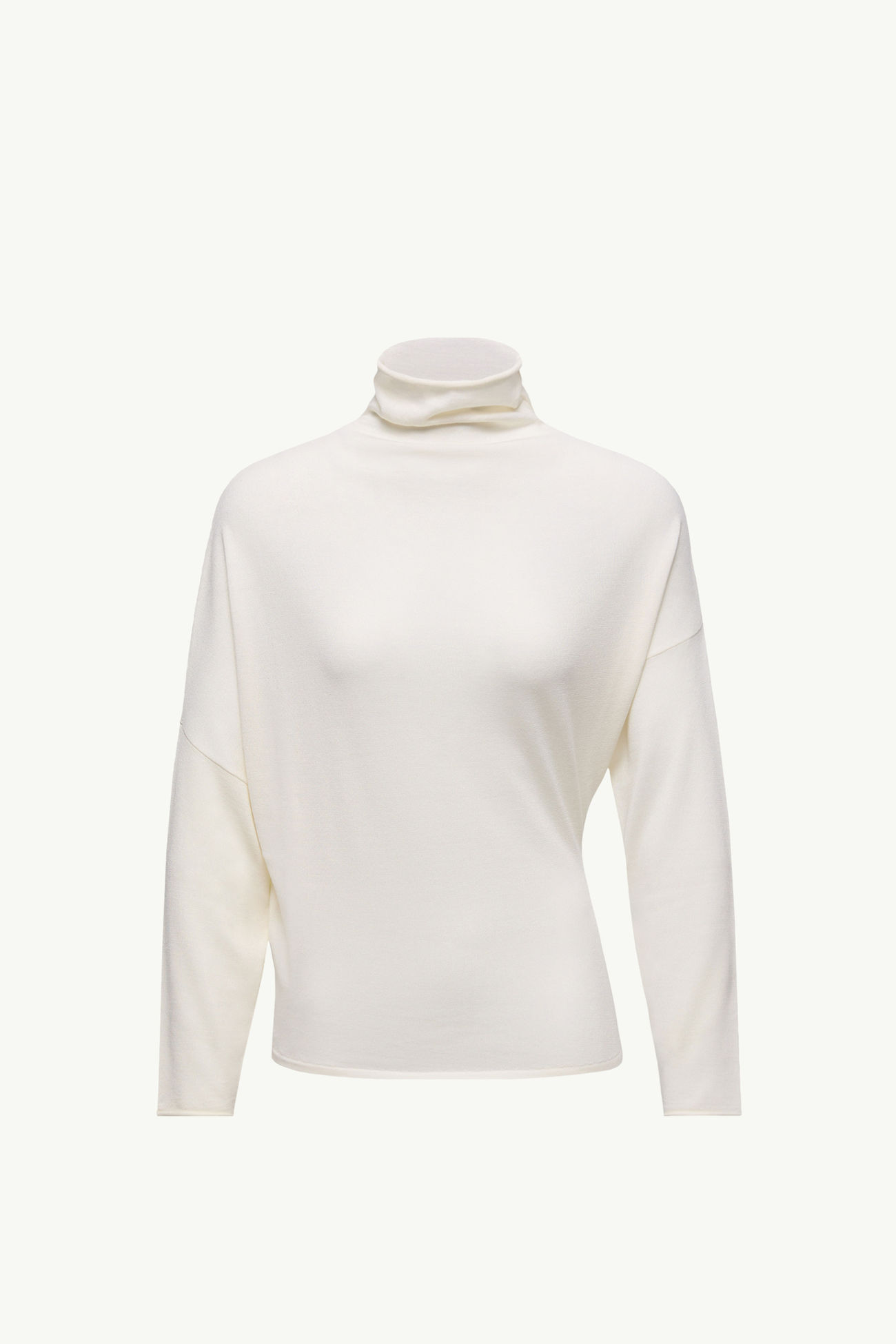 Moncler + Qiu Hao Rollkragenpullover aus Wolle und Seide Damen Weiß Moncler 2