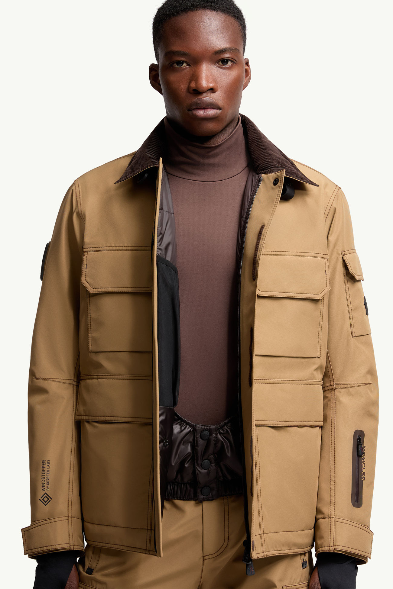 Chaqueta de esquí laminada de GORE-TEX Marguns Hombre Beige Moncler 5