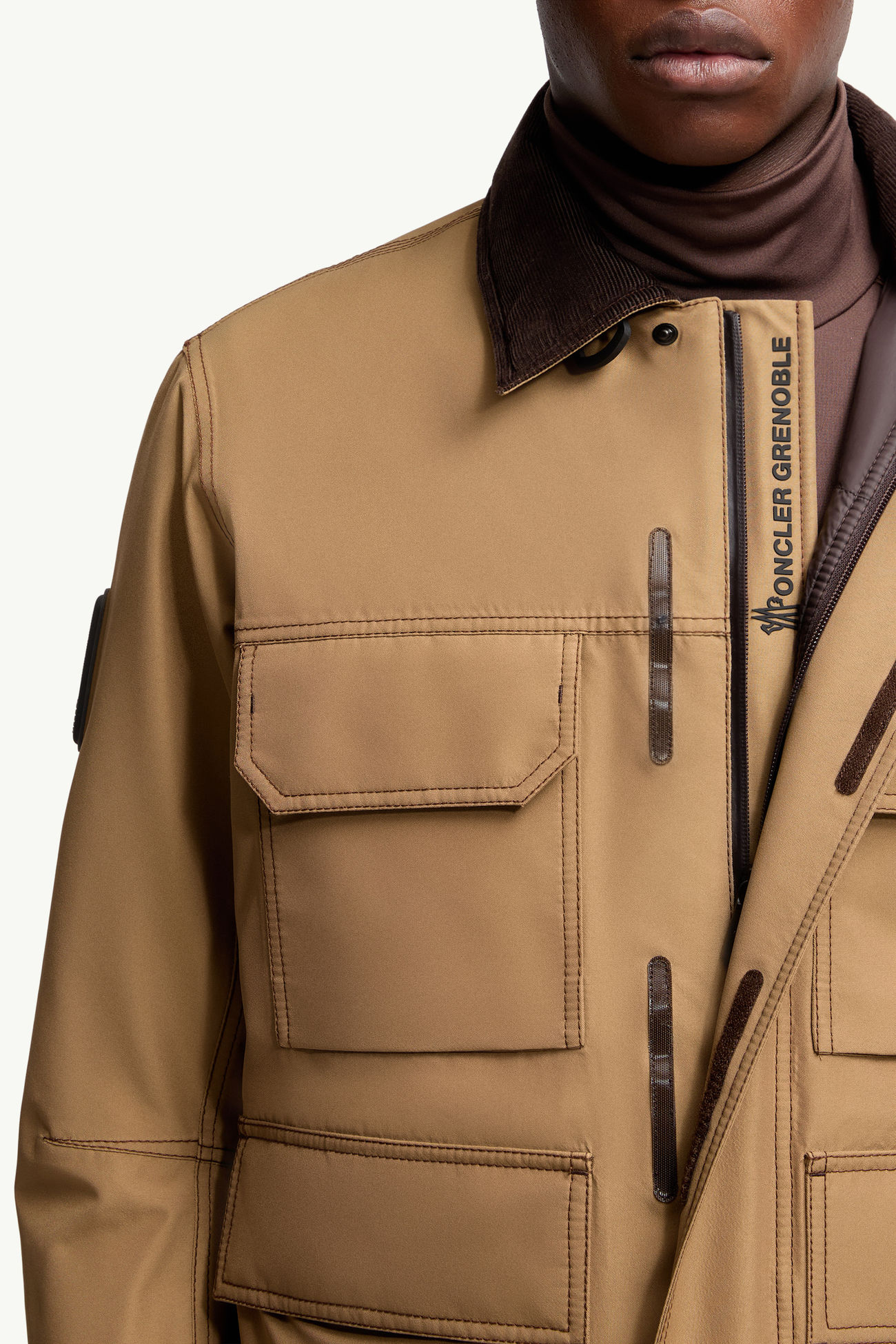 Chaqueta de esquí laminada de GORE-TEX Marguns Hombre Beige Moncler 7