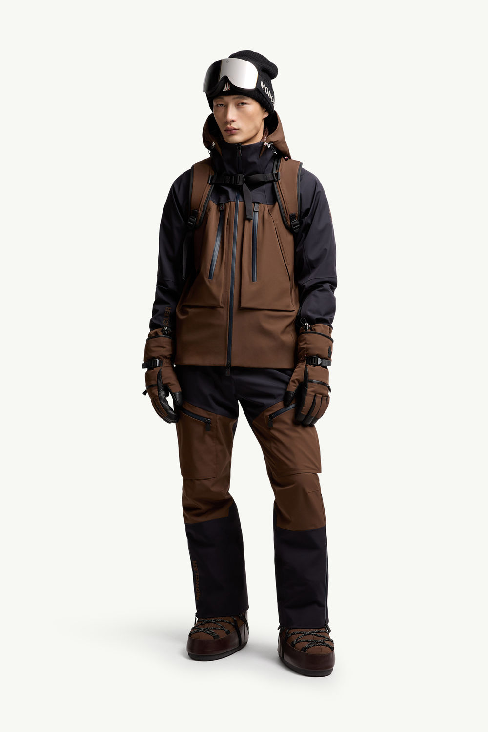 Gunung Hooded Ski Jacket Men Orange Moncler 0