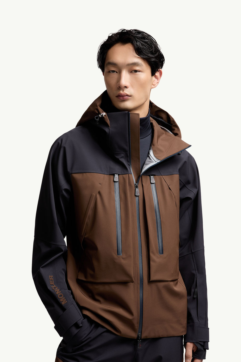 Gunung Hooded Ski Jacket Men Orange Moncler 5