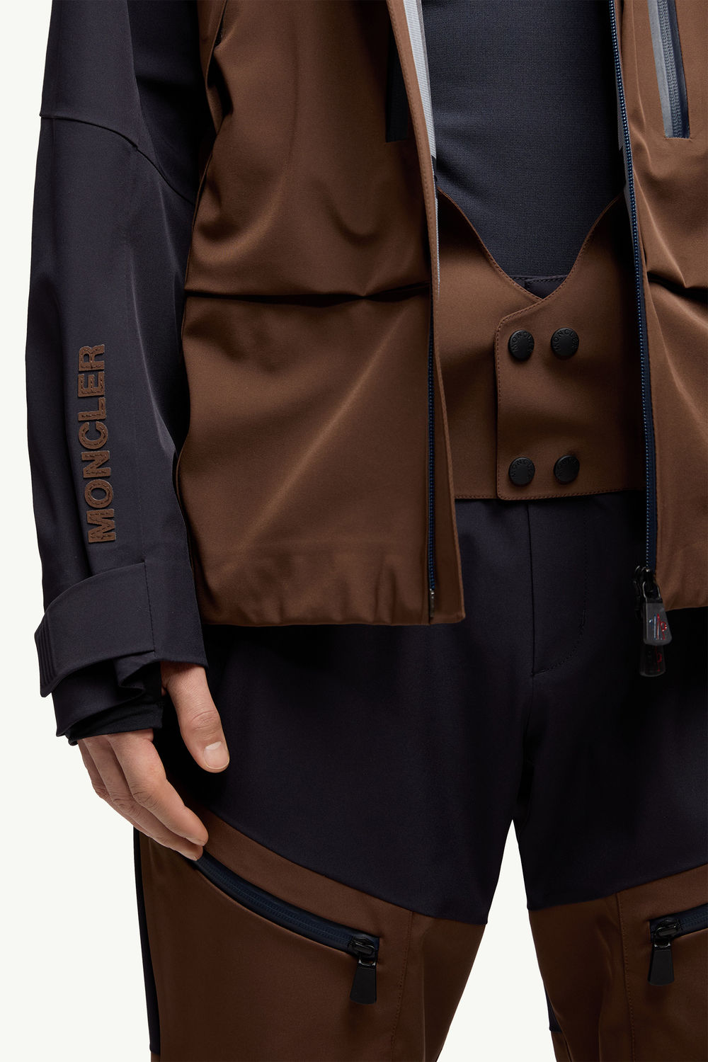 Gunung Hooded Ski Jacket Men Orange Moncler 6
