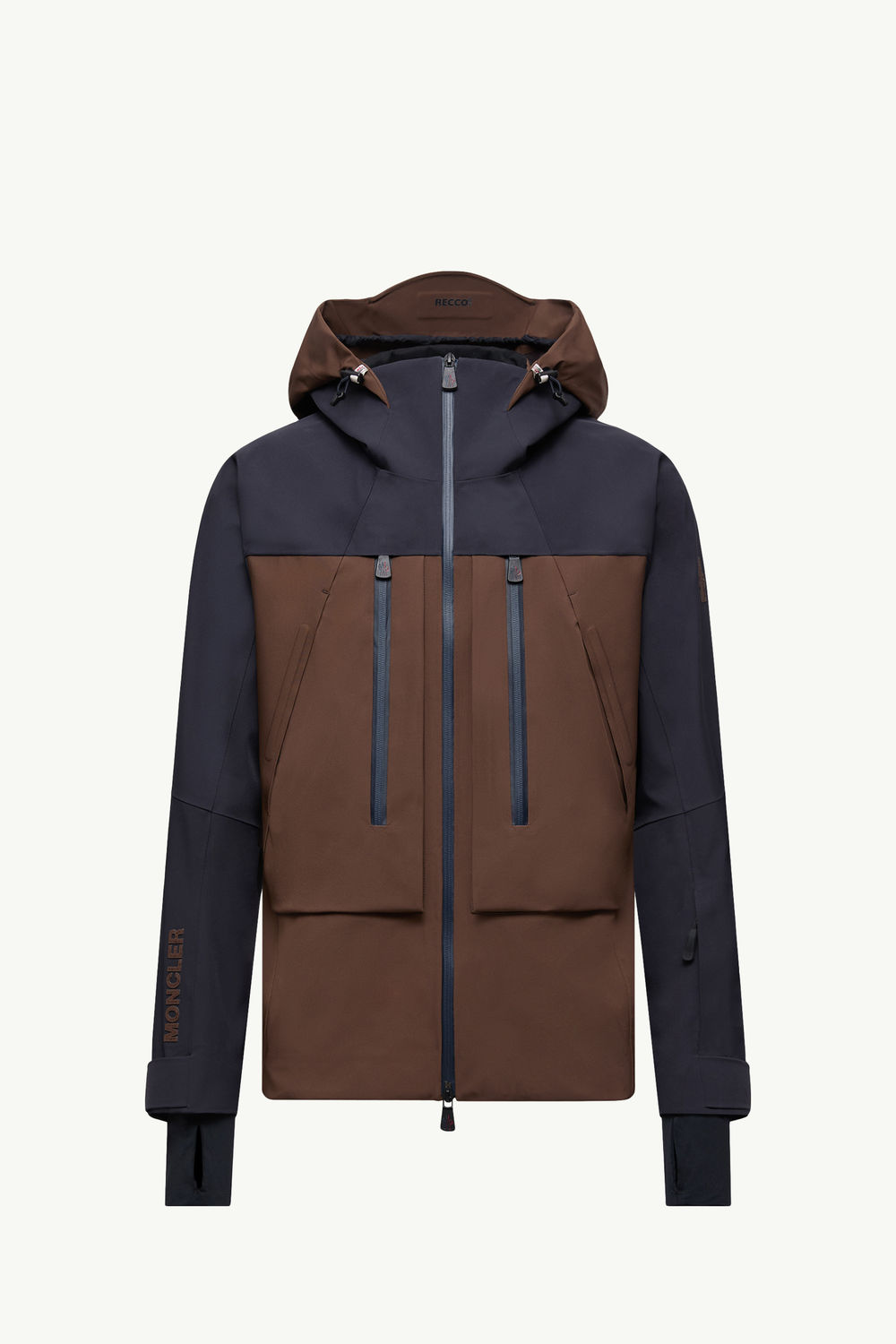 Gunung Hooded Ski Jacket Men Orange Moncler 2