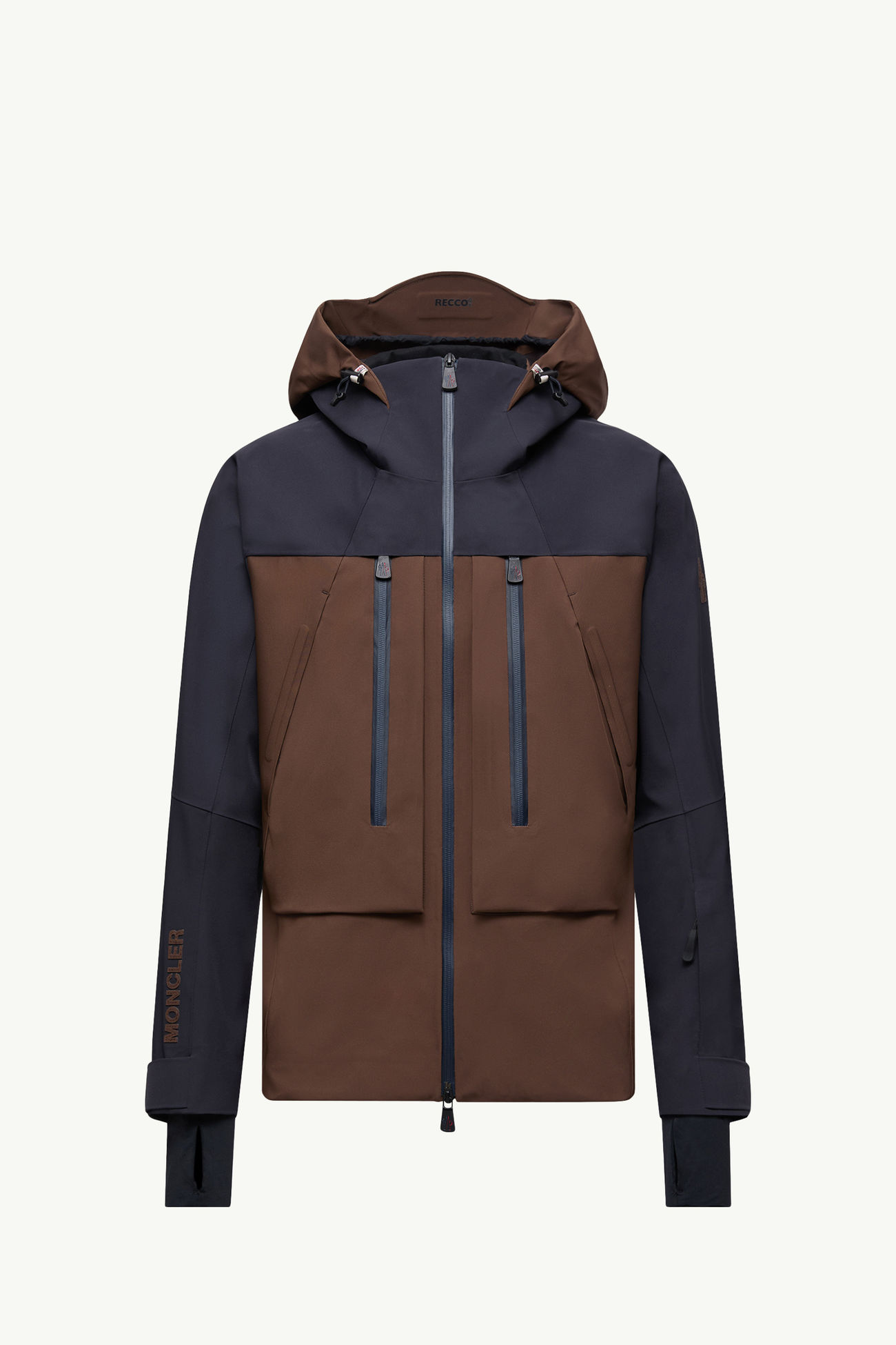 Gunung Skijacke mit Kapuze Herren Orange Moncler 2