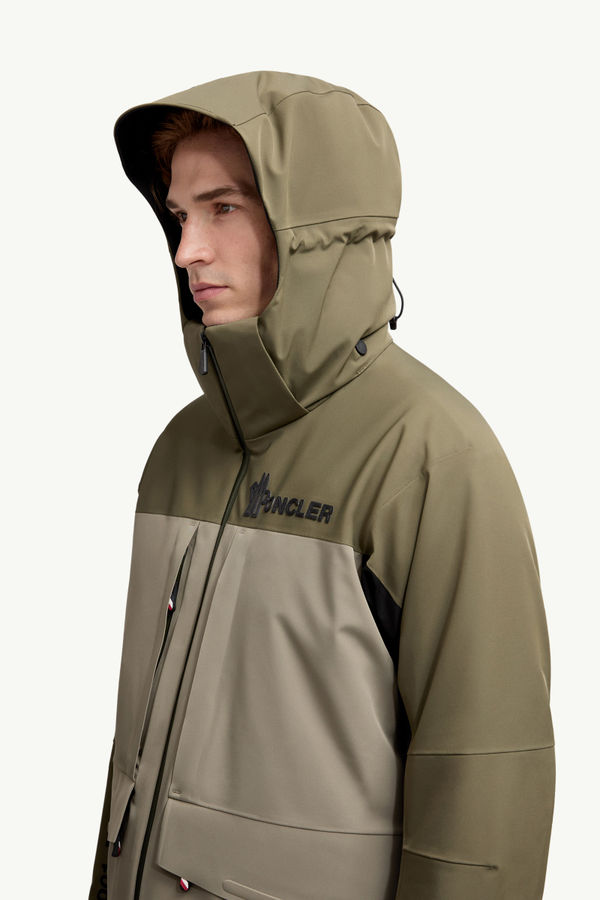 Giacca da sci Vallatscha imbottita con cappuccio Uomo Verde Oliva Moncler 1