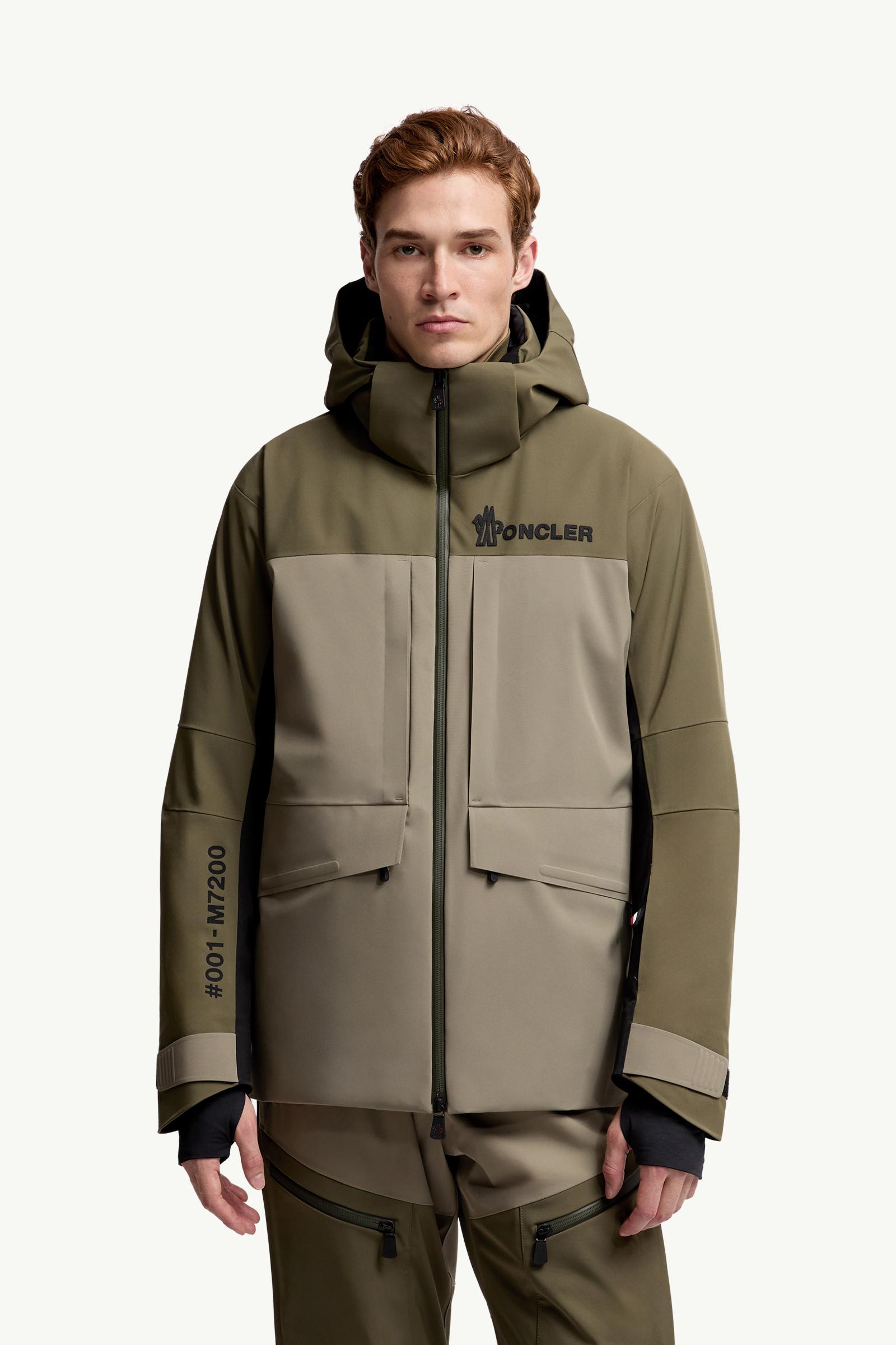 Olive Green Vallatscha Hooded Insulated Ski Jacket - Ski Jackets