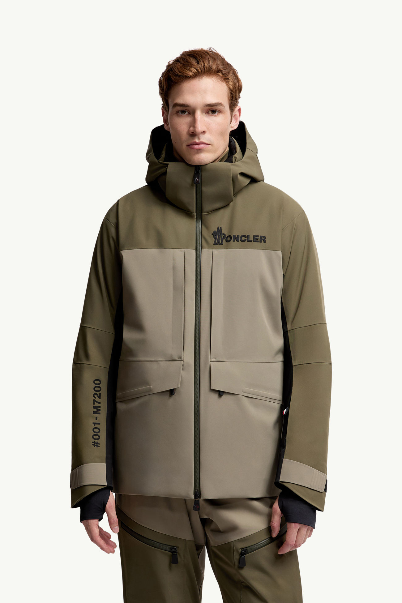 Giacca da sci Vallatscha imbottita con cappuccio Uomo Verde Oliva Moncler 3