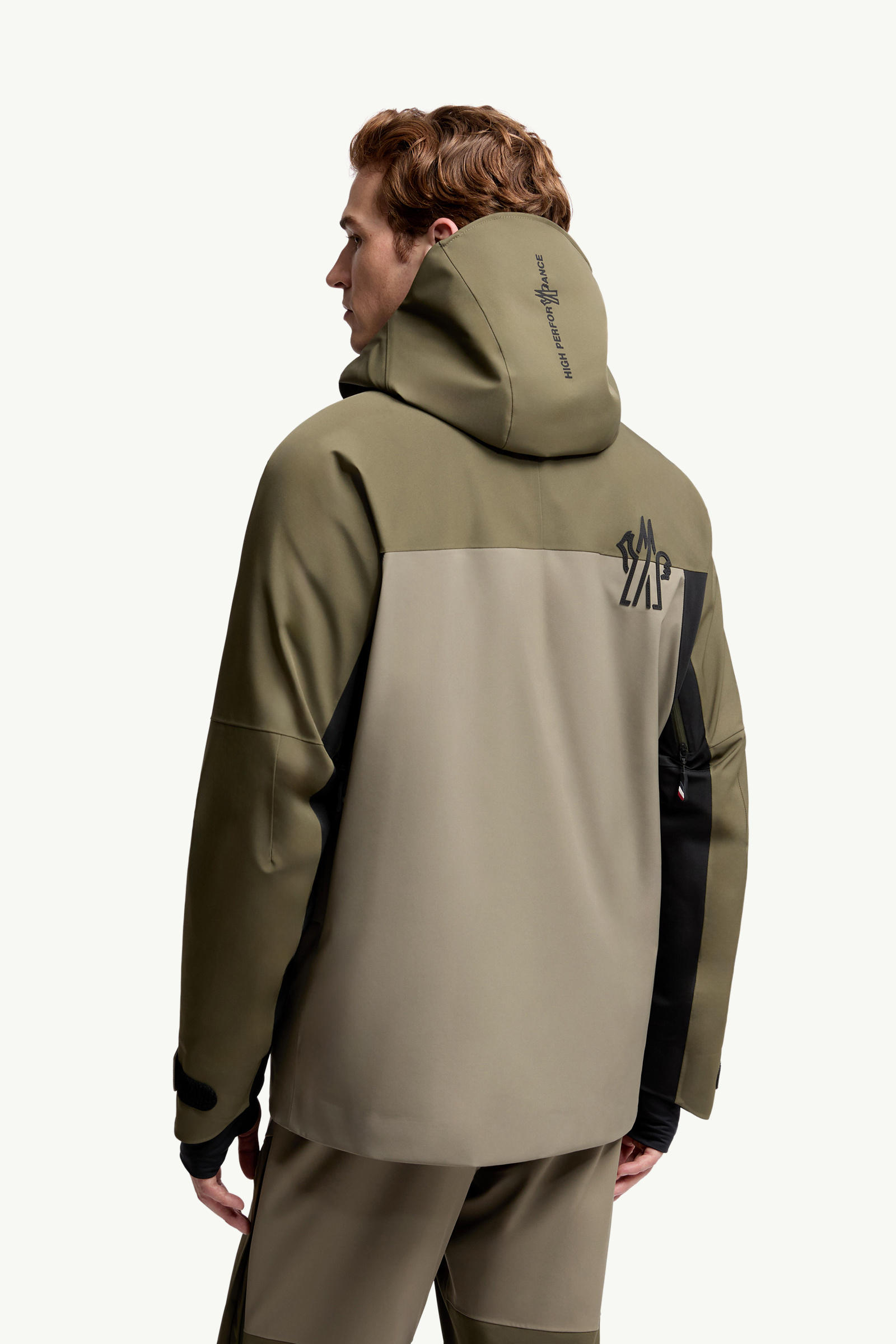 Vallatscha Daunen-Skijacke mit Kapuze Herren Olivgrün Moncler 4