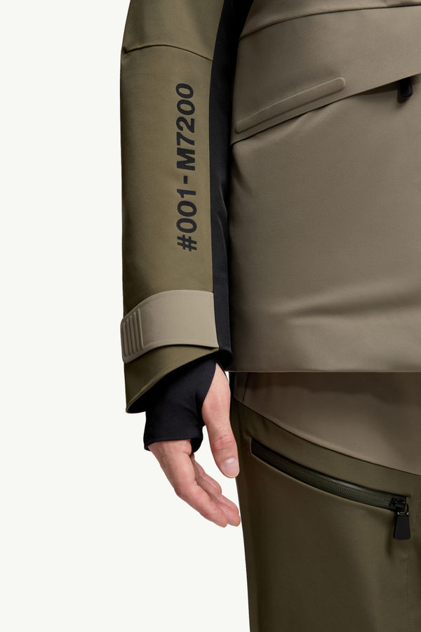 Giacca da sci Vallatscha imbottita con cappuccio Uomo Verde Oliva Moncler 7