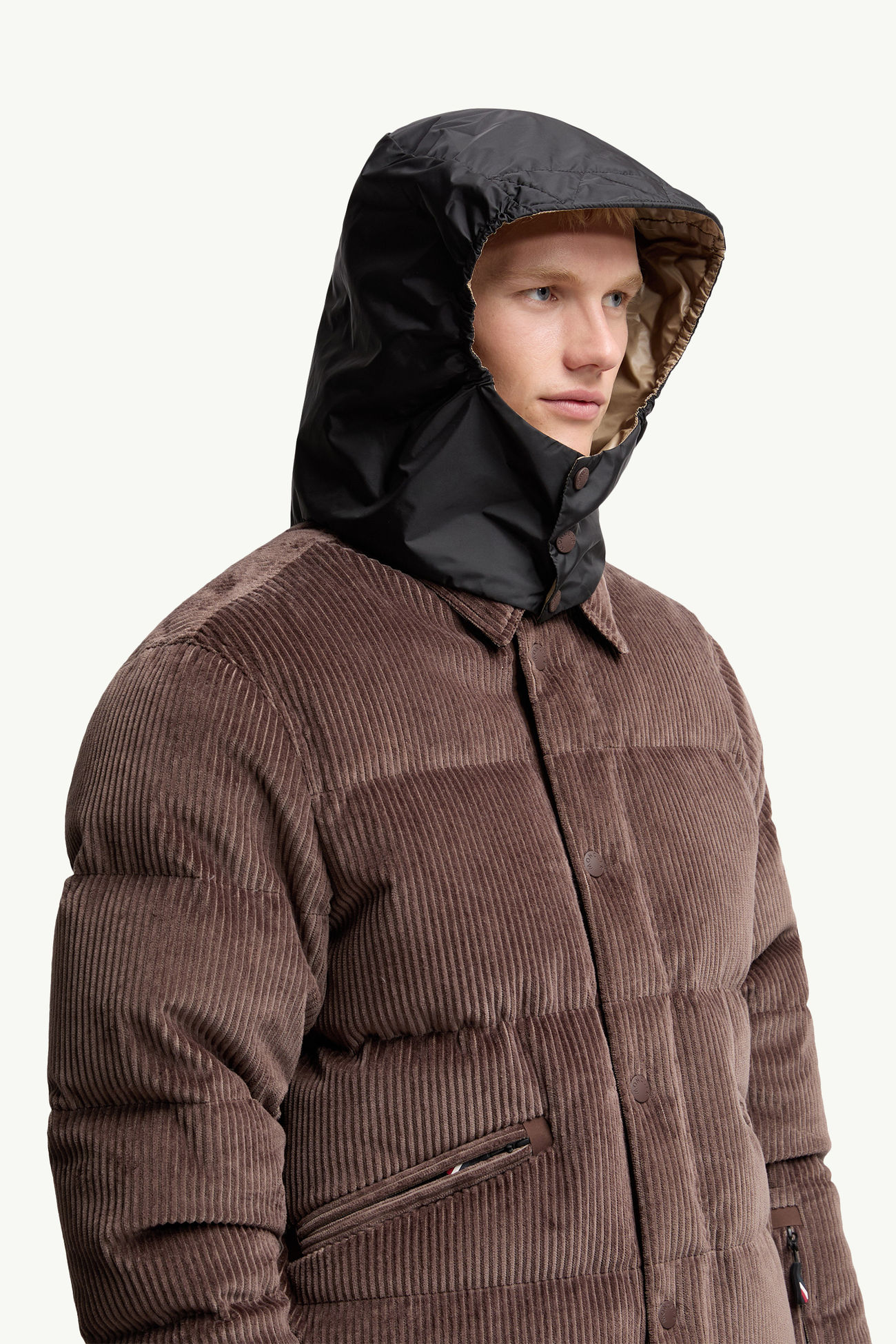 Elgon燈芯絨羽絨滑雪外套 男士 啡色 Moncler 6