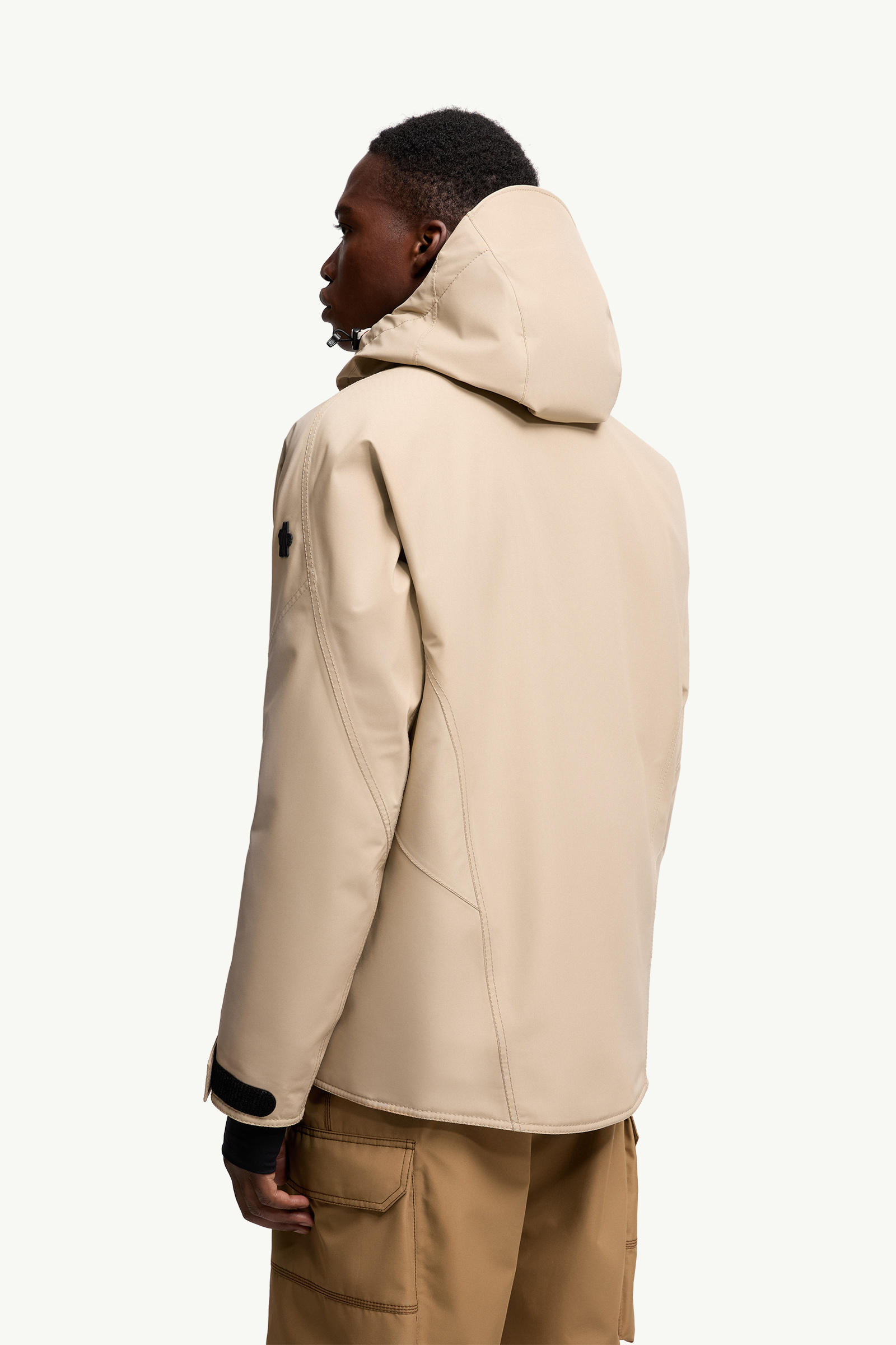 Lambir Hooded Gore-Tex Down Ski Jacket Men Light Beige Moncler 4