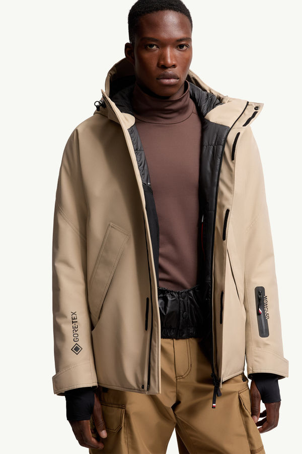 Giacca da sci Lambir imbottita in GORE-TEX con cappuccio Uomo Beige Chiaro Moncler 5