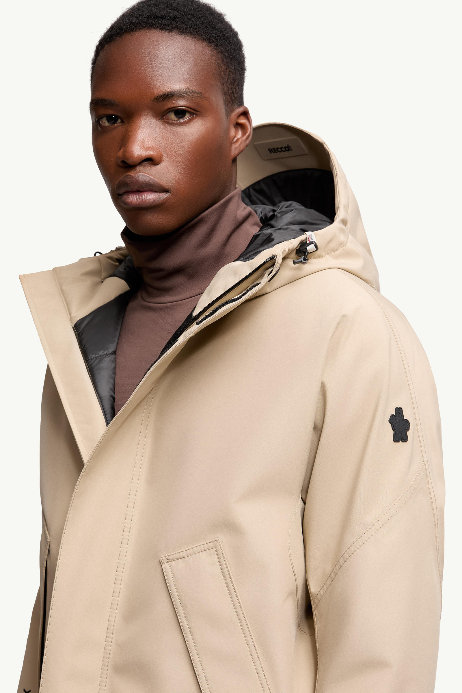 Lambir Hooded Gore-Tex Down Ski Jacket Men Light Beige Moncler 6