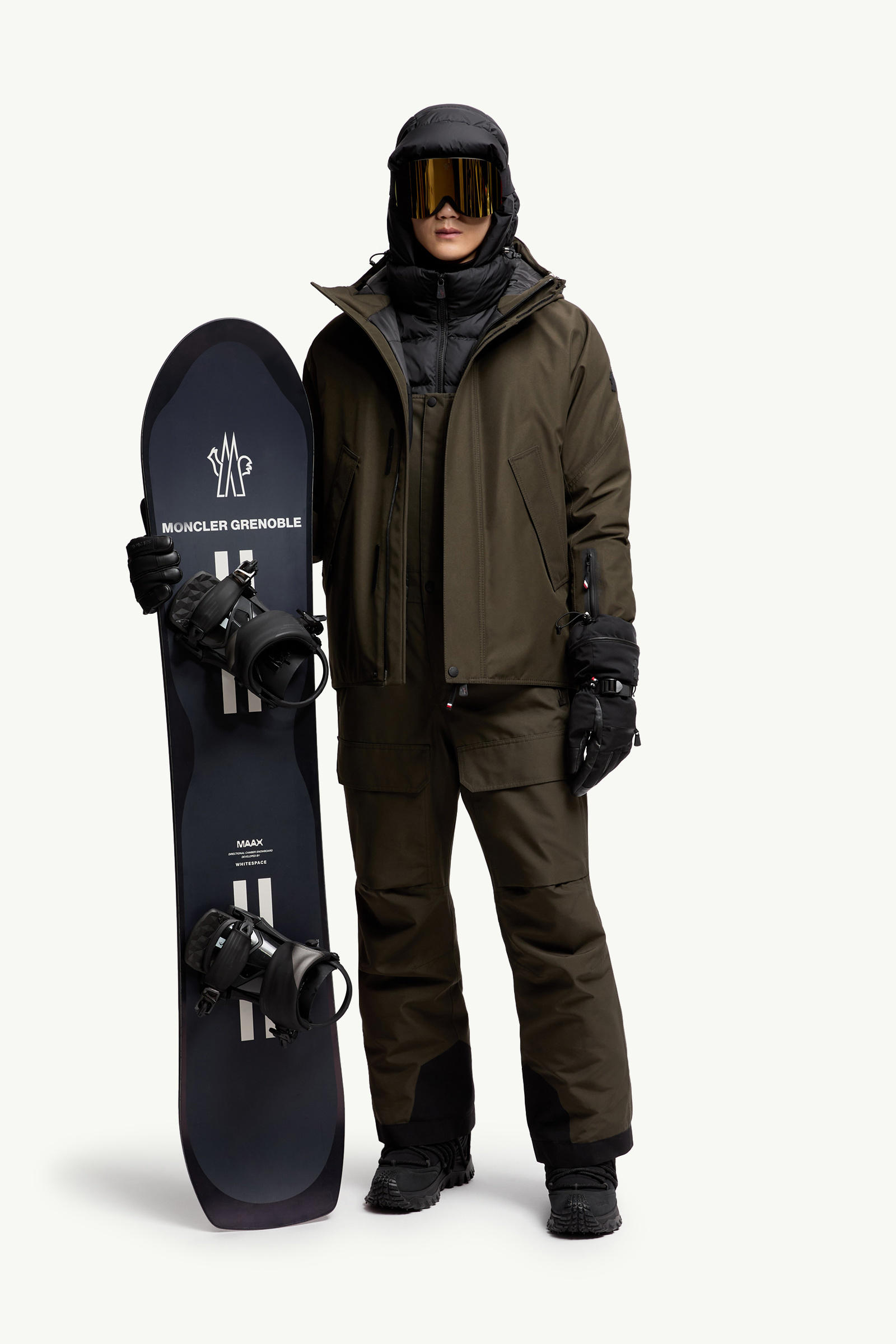 Lambir GORE-TEX男士连帽羽绒滑雪夹克外套 男士 深绿色 Moncler 0