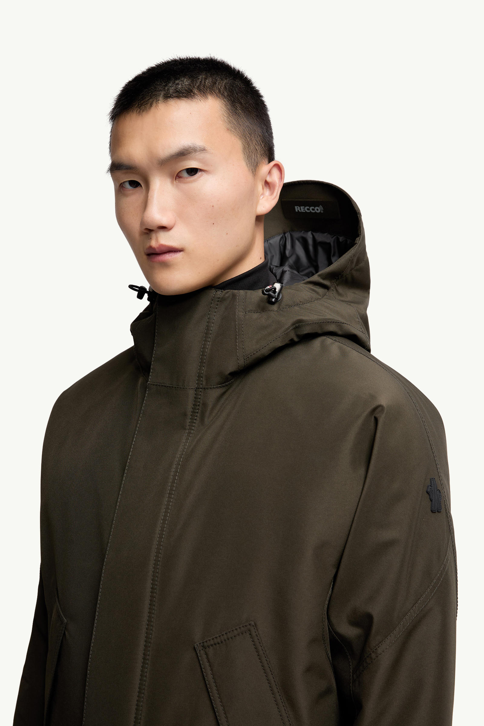 Lambir GORE-TEX男士连帽羽绒滑雪夹克外套 男士 深绿色 Moncler 5