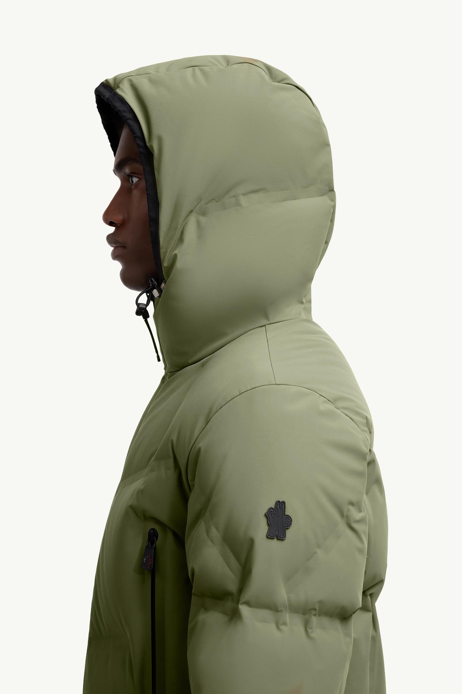 Sage Green Angren Hooded Down Ski Jacket - Short Down Jackets for