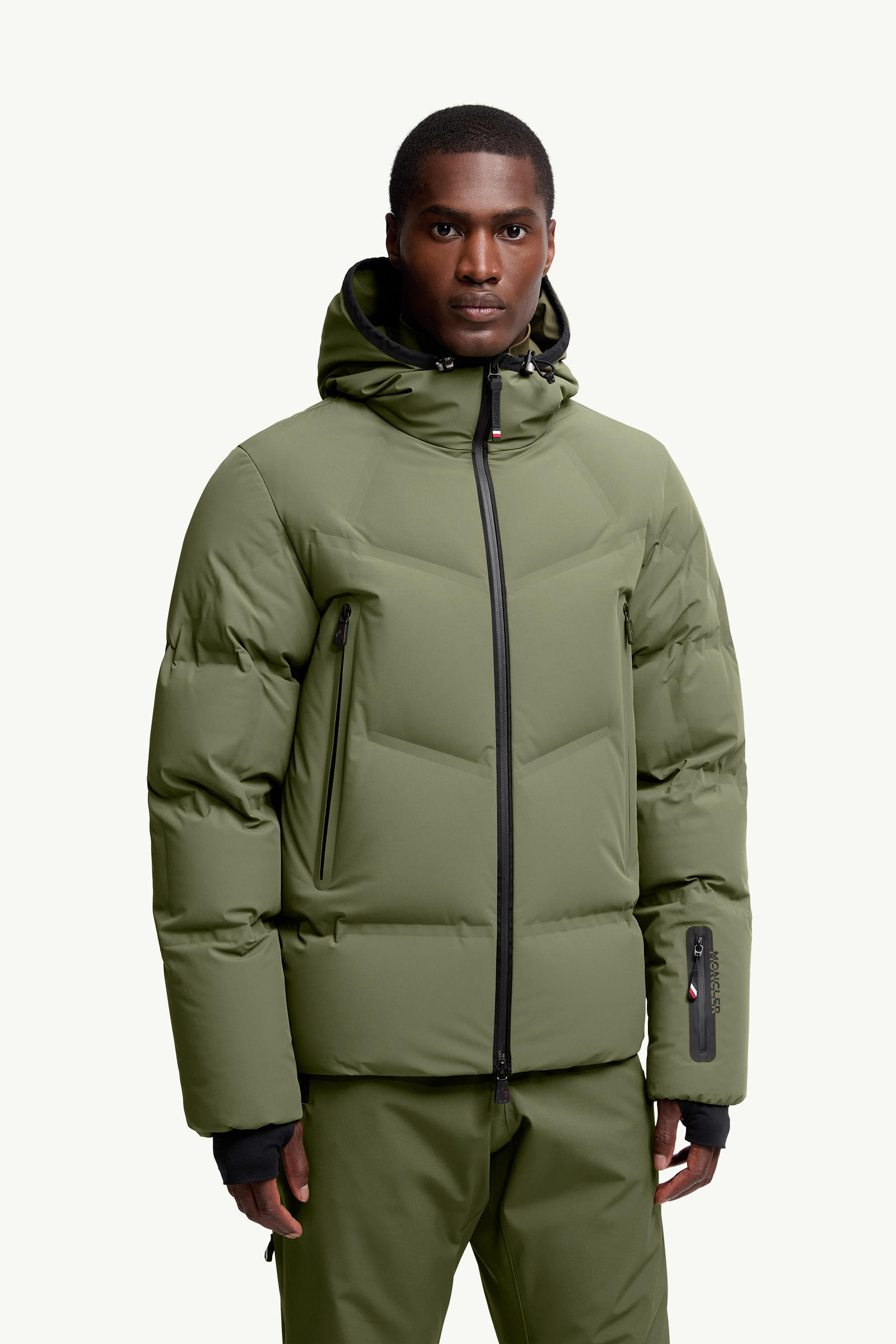 Doudoune de ski à capuche Angren Hommes Vert Sauge Moncler 3