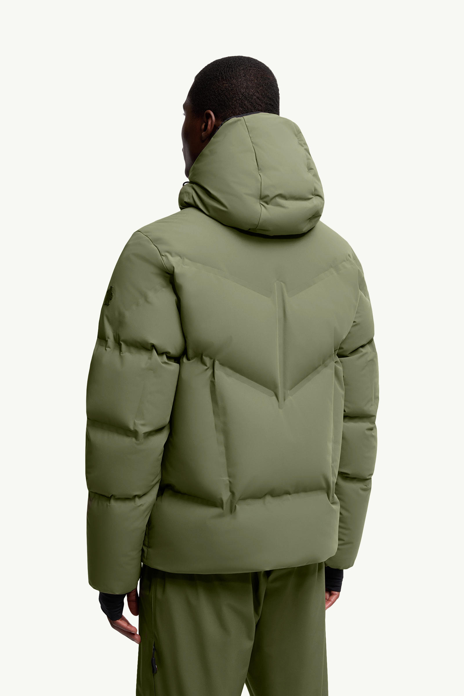 Doudoune de ski à capuche Angren Hommes Vert Sauge Moncler 4