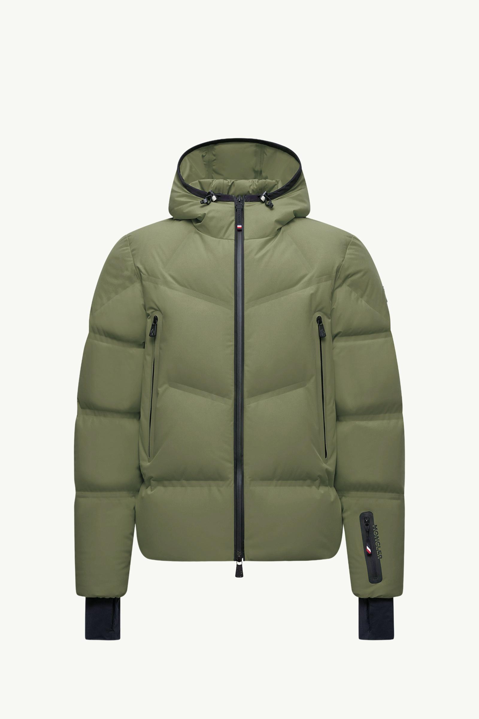 Sage Green Angren Hooded Down Ski Jacket - Short Down