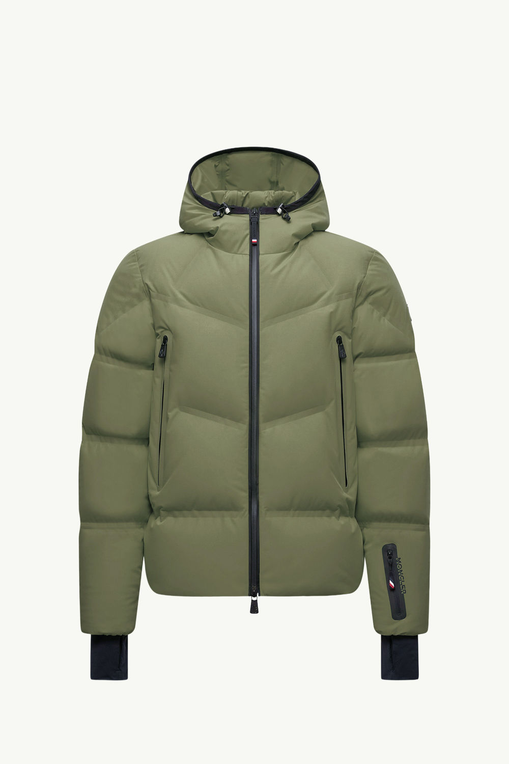 Angren Hooded Down Ski Jacket Men Sage Green Moncler 2