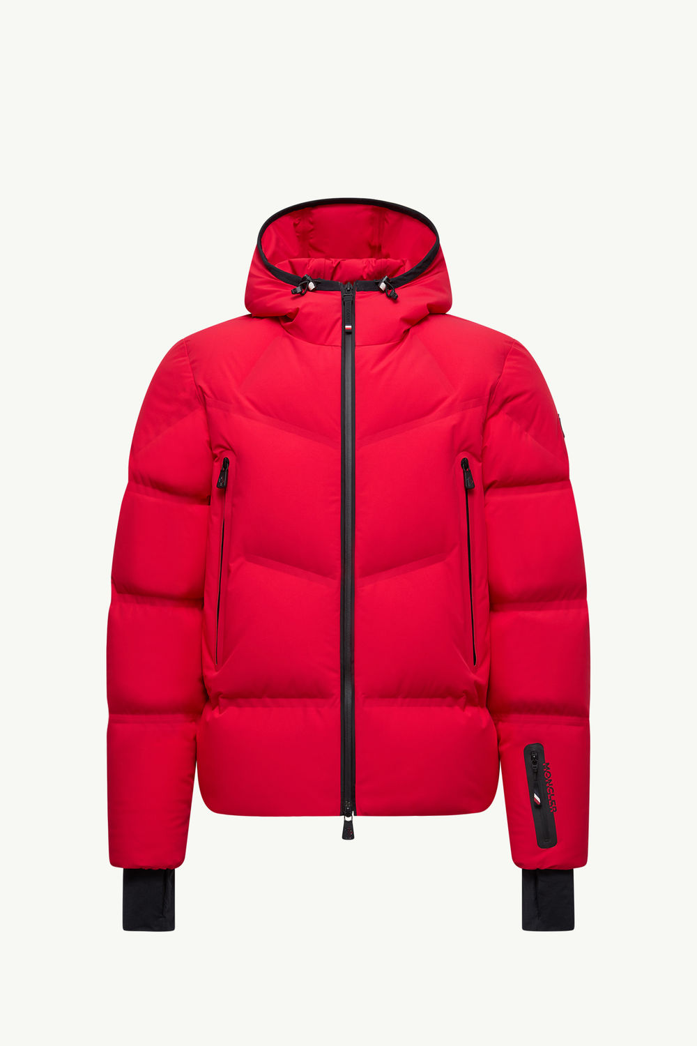 Angren Hooded Down Ski Jacket Men Dark Red Moncler 2