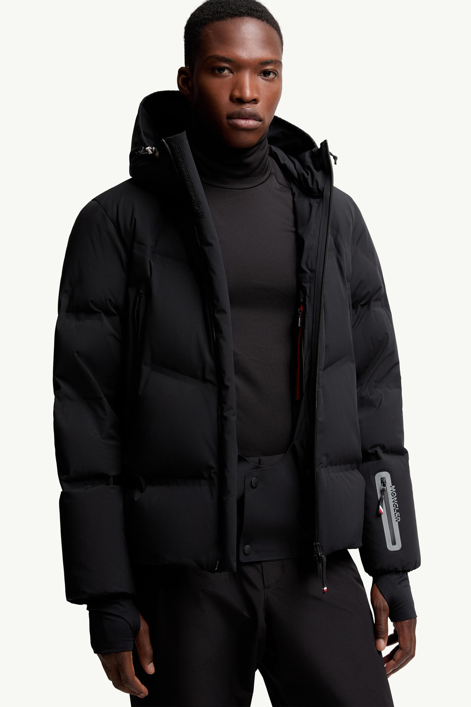 Angren Hooded Down Ski Jacket Men Black Moncler 5