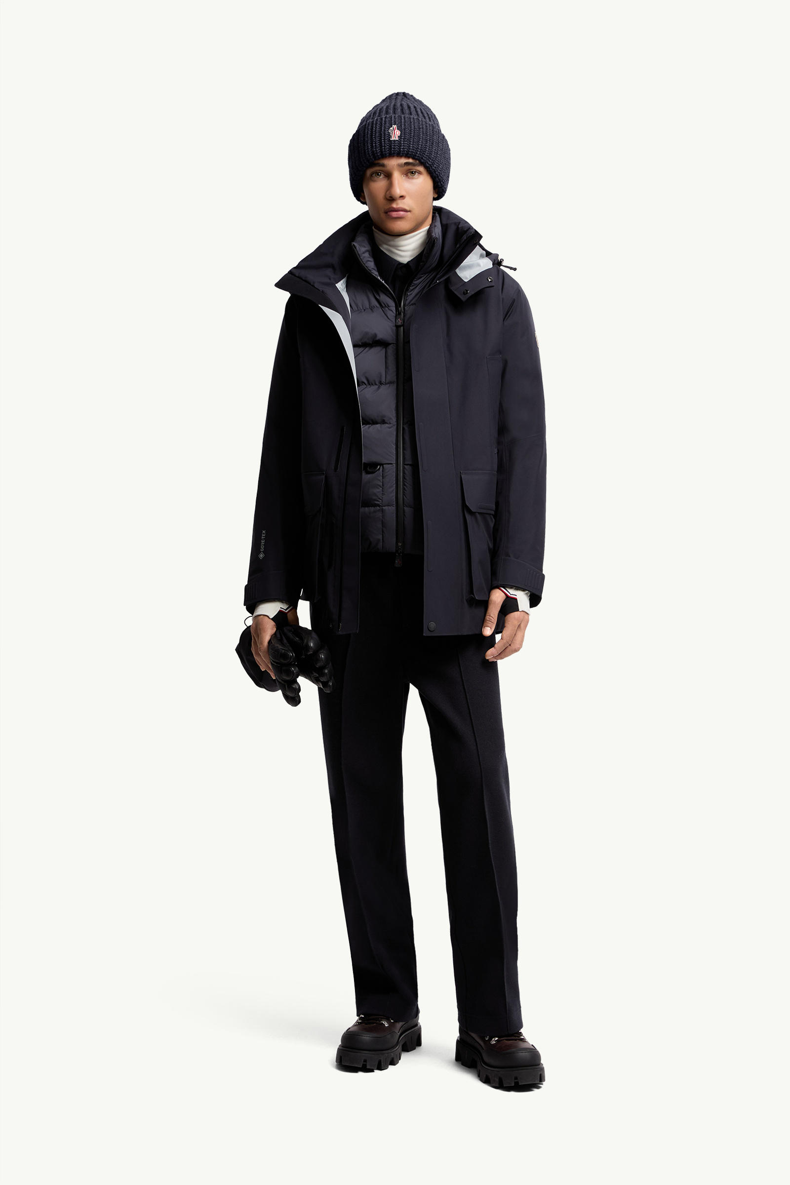 Plumífero corto 3 en 1 Konza Hombre Azul marino Moncler 0