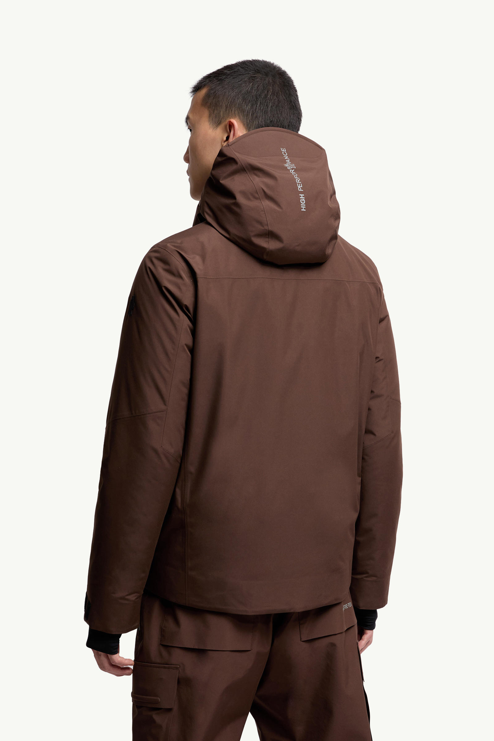 Balmhorn Hooded GORE-TEX Down Ski Jacket Men Brown Moncler 4
