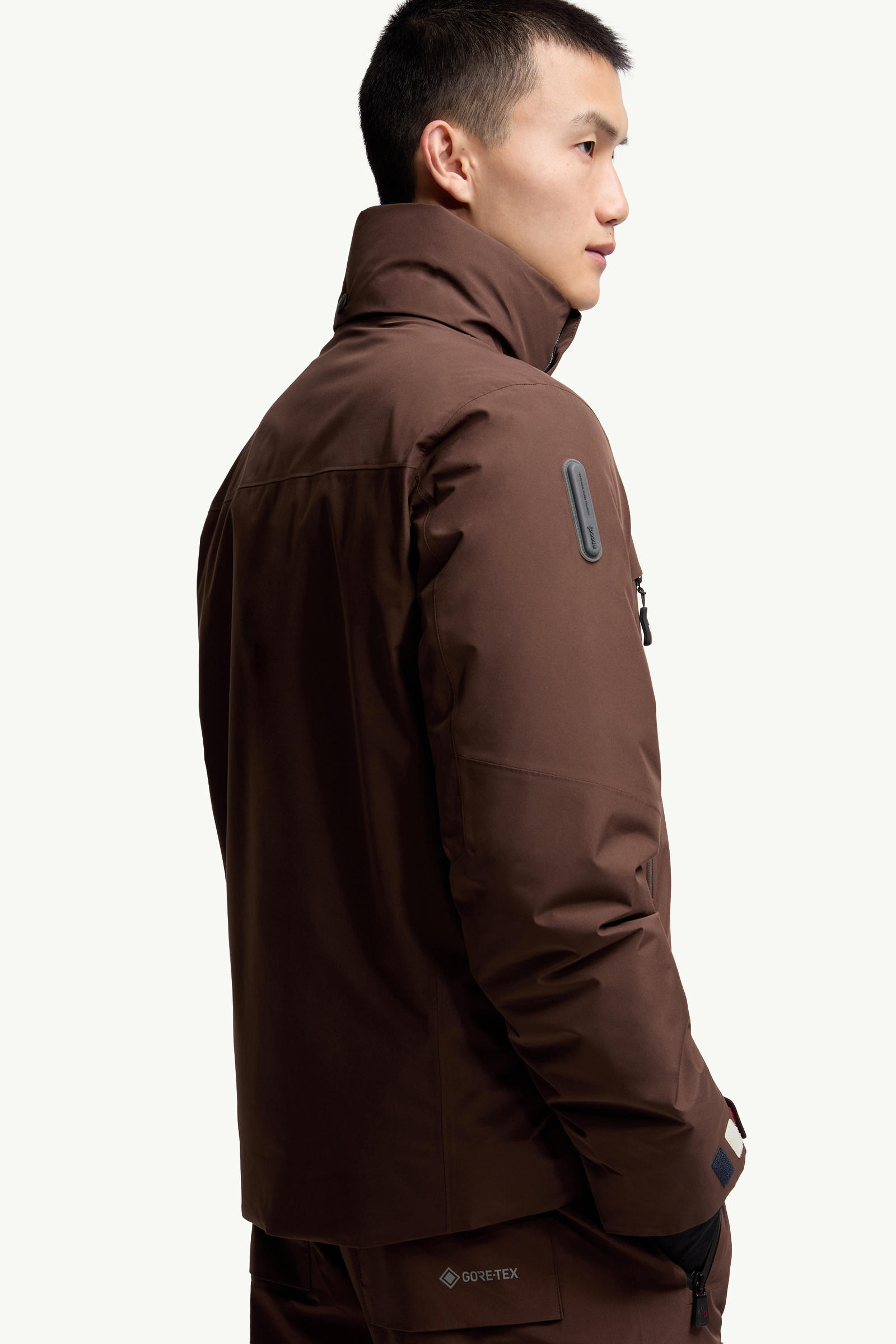 Balmhorn Hooded GORE-TEX Down Ski Jacket Men Brown Moncler 6